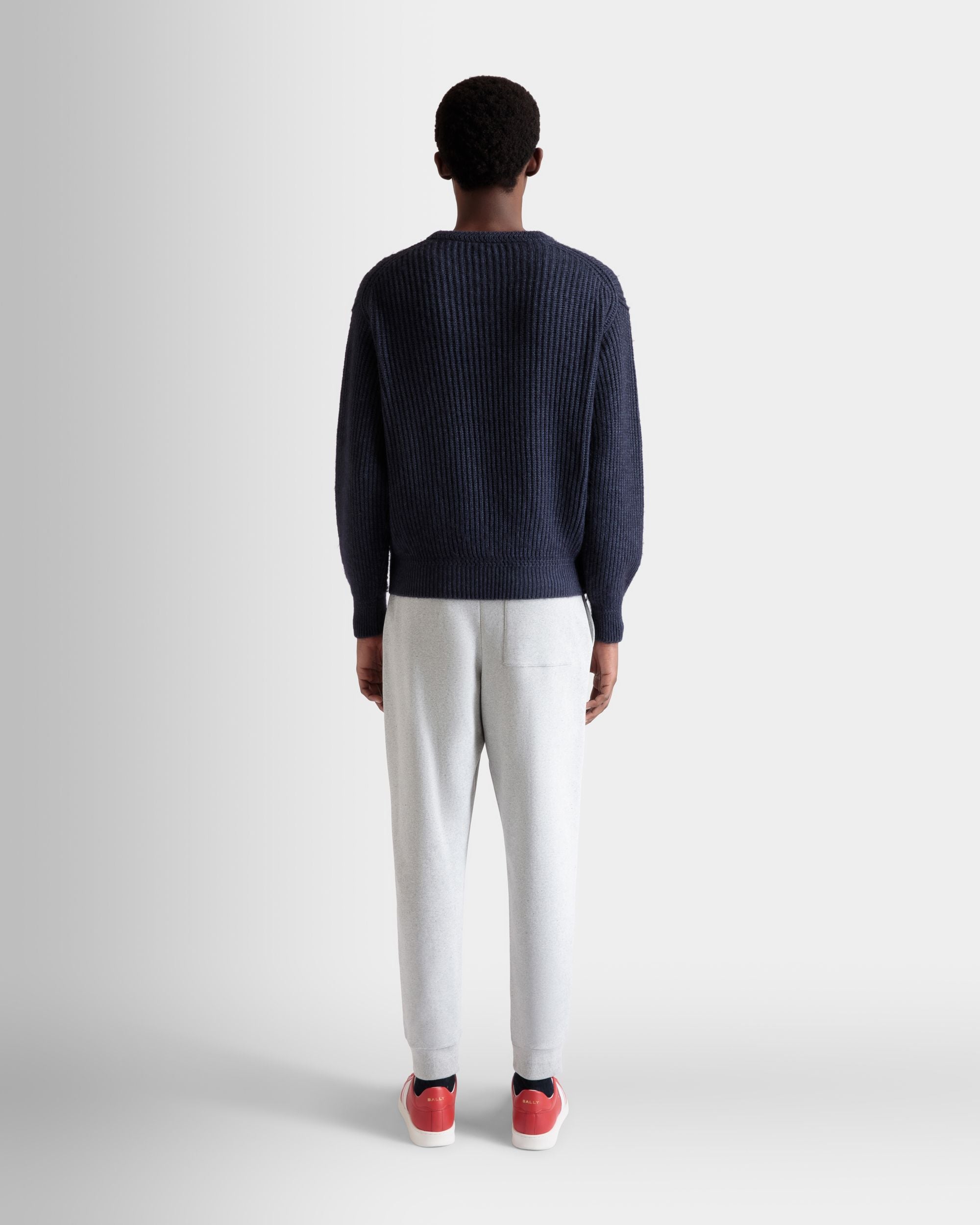 Pantalón De Chándal Con Logotipo Bally Crest De Algodón Gris Jaspeado - Hombre - Bally - 07