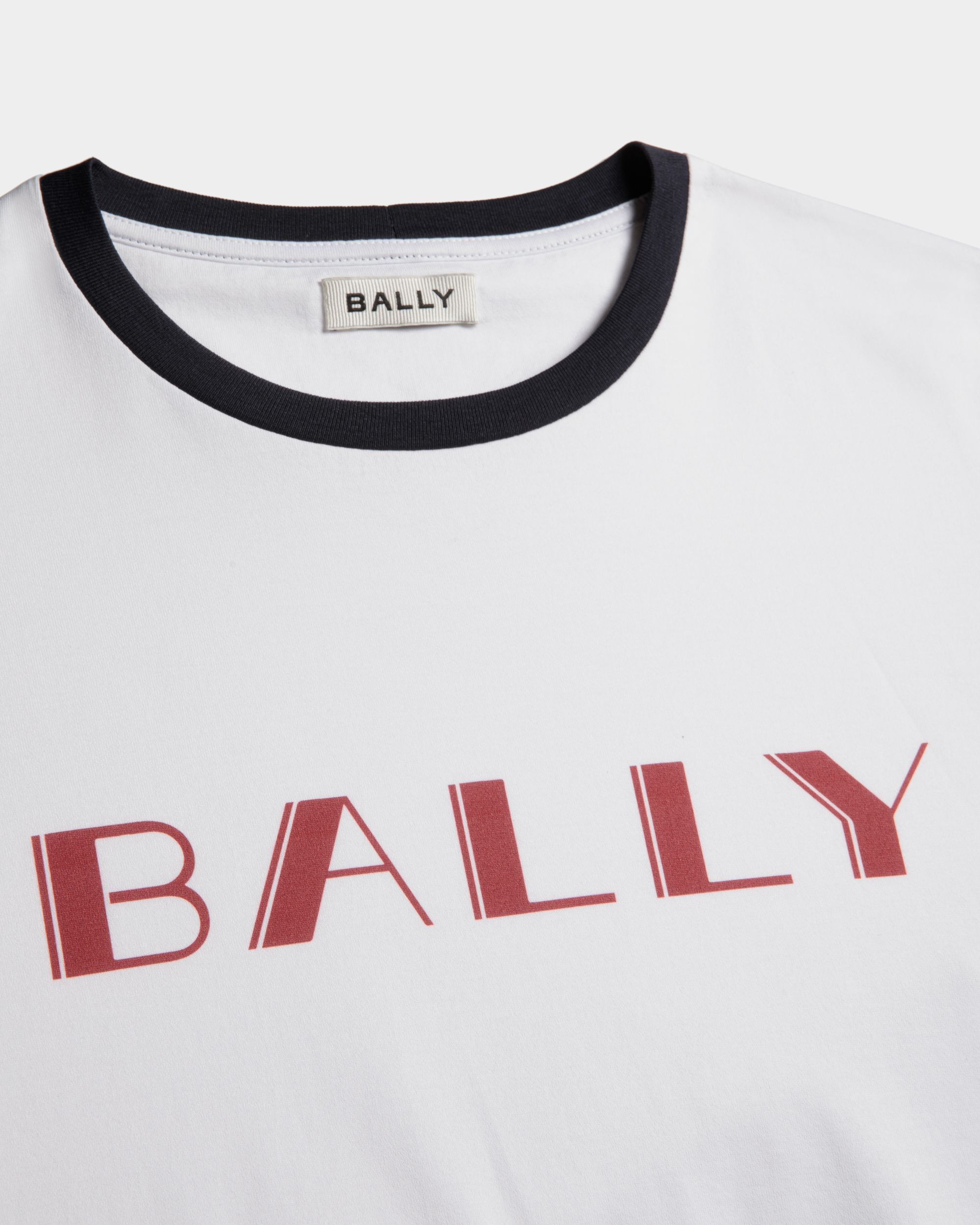 Summer Capsule T-Shirt In White Cotton - Men's - Bally - 02