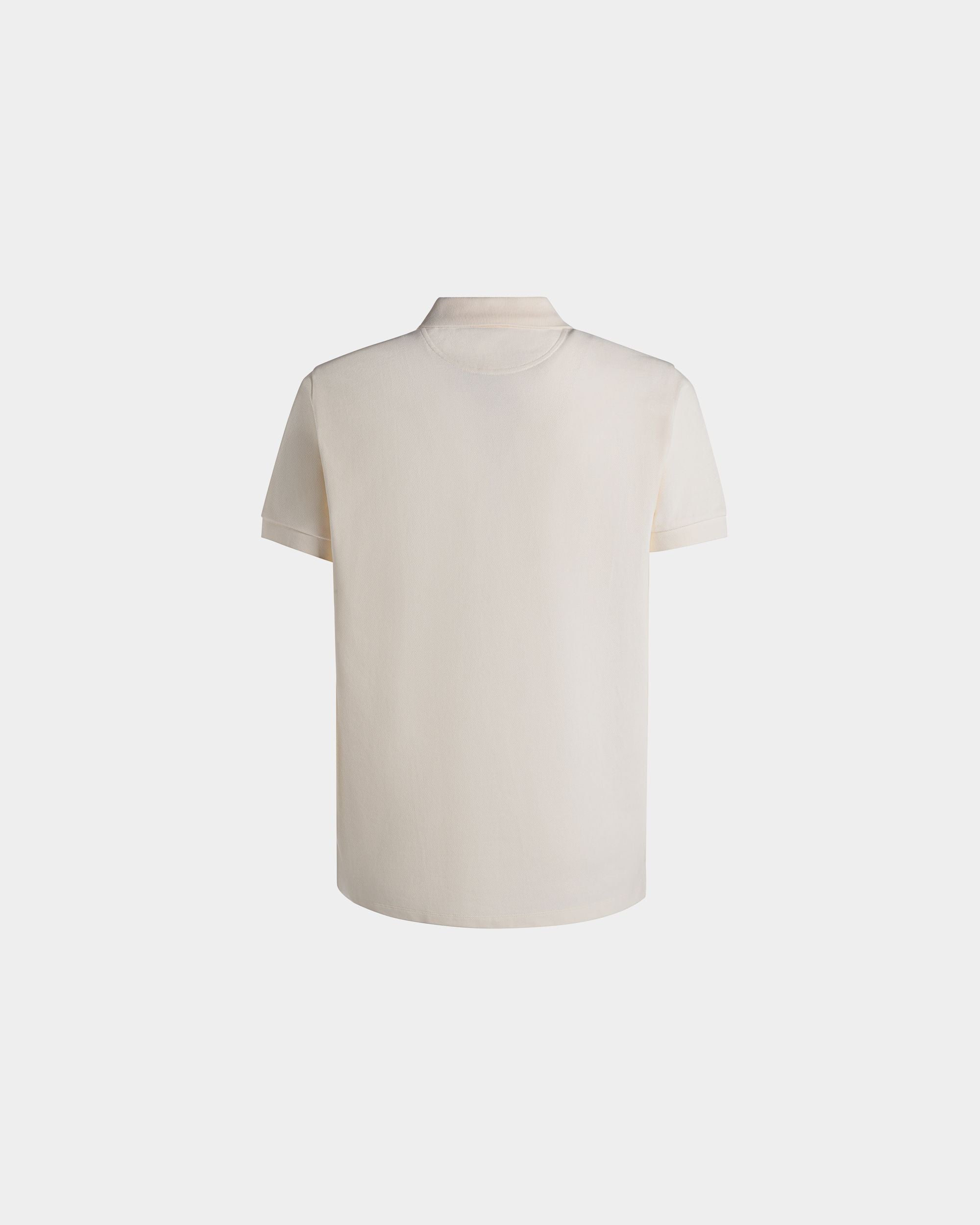 Summer Capsule Polo Shirt In White Cotton - Men's - Bally - 08