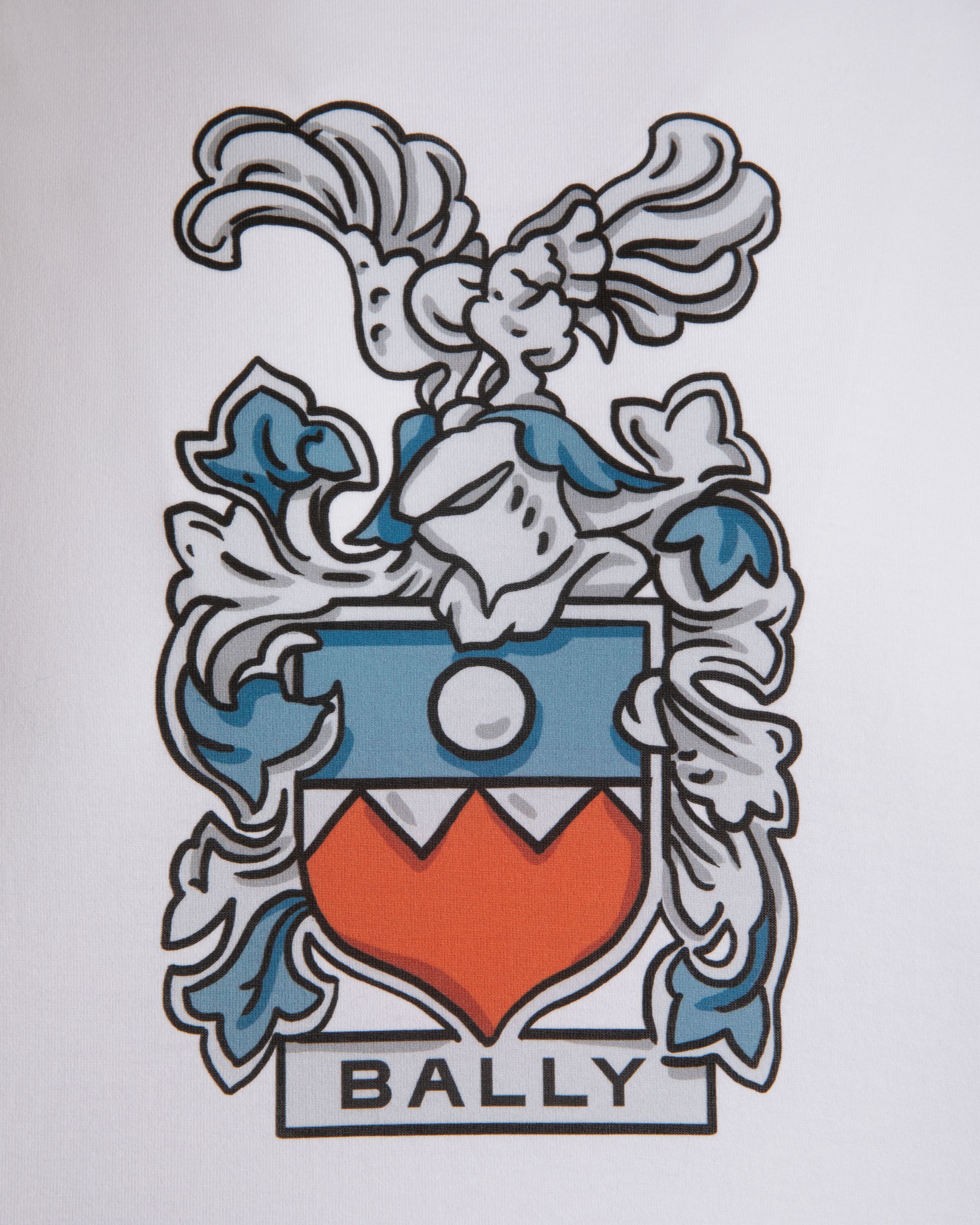 Camiseta De Algodón Blanco Con Escudo Bally Crest - Hombre - Bally - 03