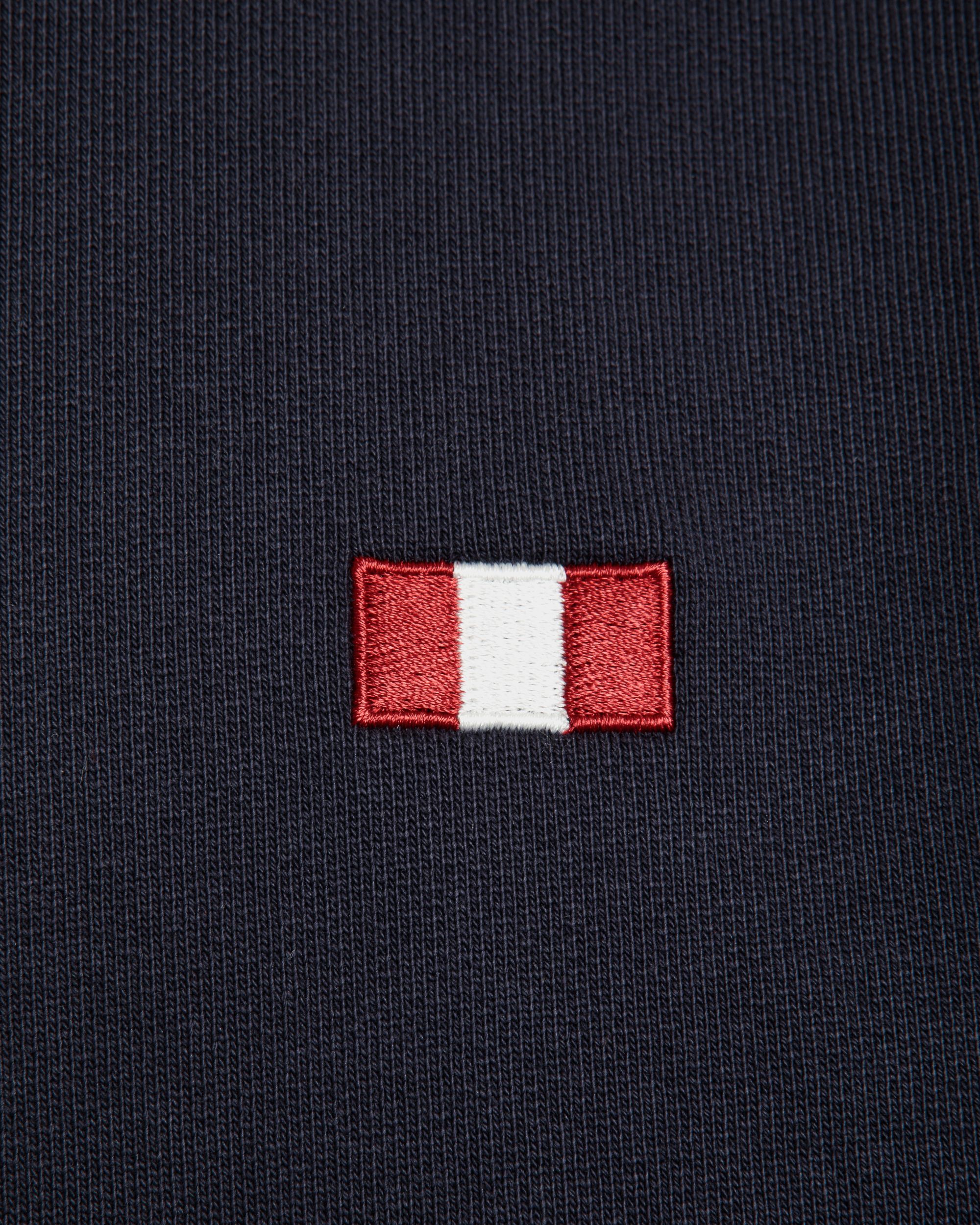 Sudadera De Cuello Redondo Con Bally Flag De Algodón Navy Blue - Hombre - Bally - 04