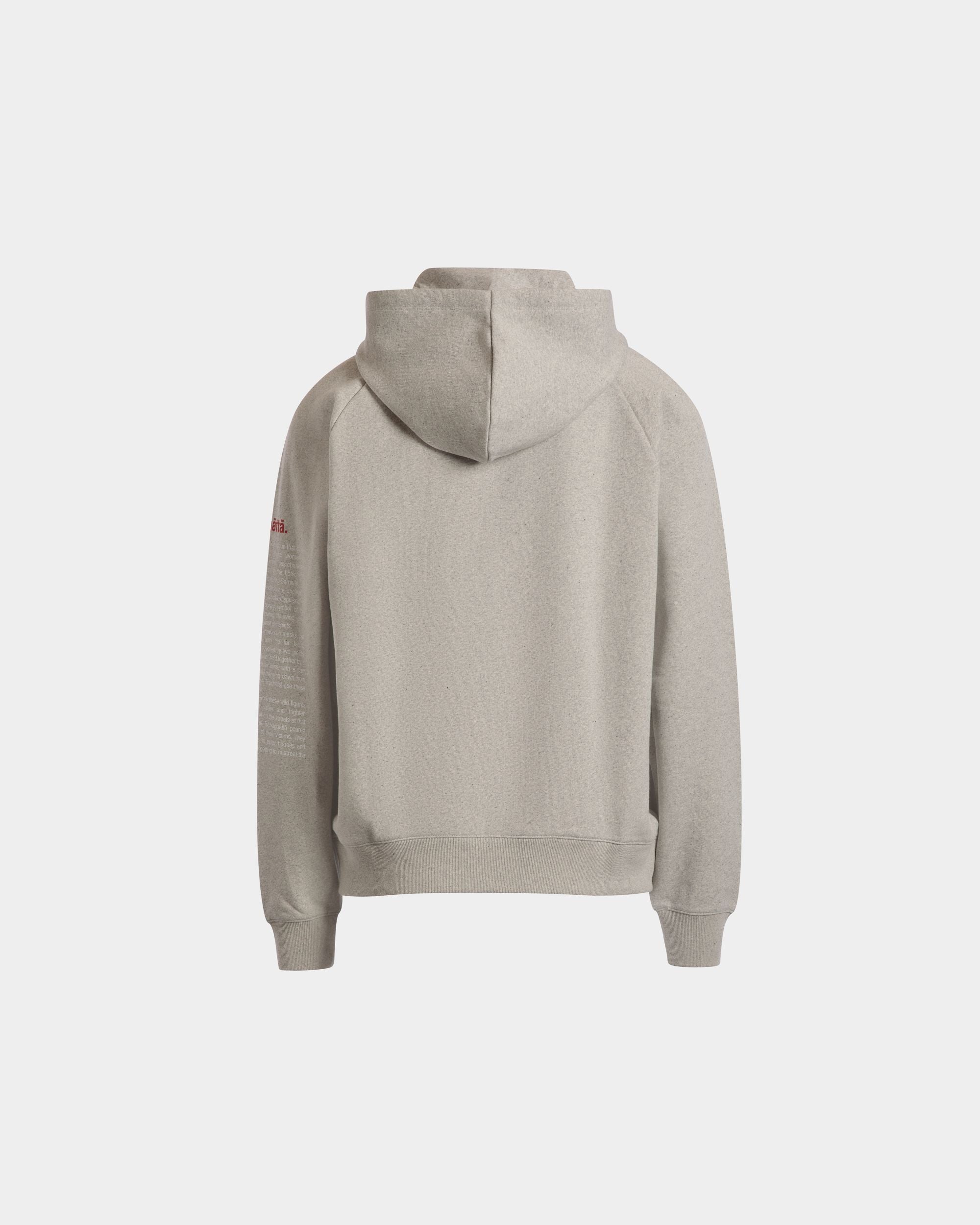 Sudadera Con Capucha De Algodón Grey Melange Con Forest Mask - Hombre - Bally - 03