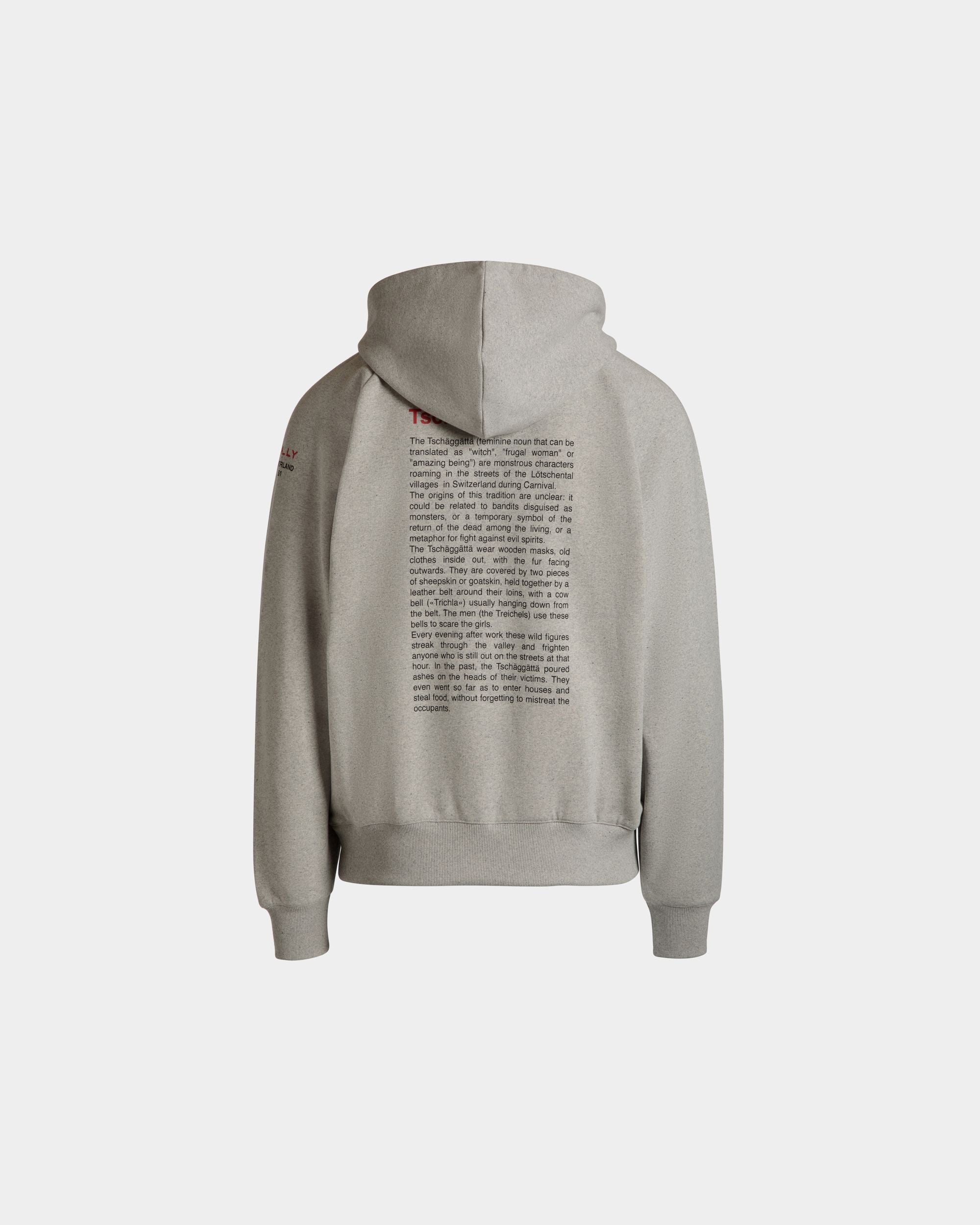 Sudadera Con Capucha De Algodón Grey Melange Con Forest Mask - Hombre - Bally - 07