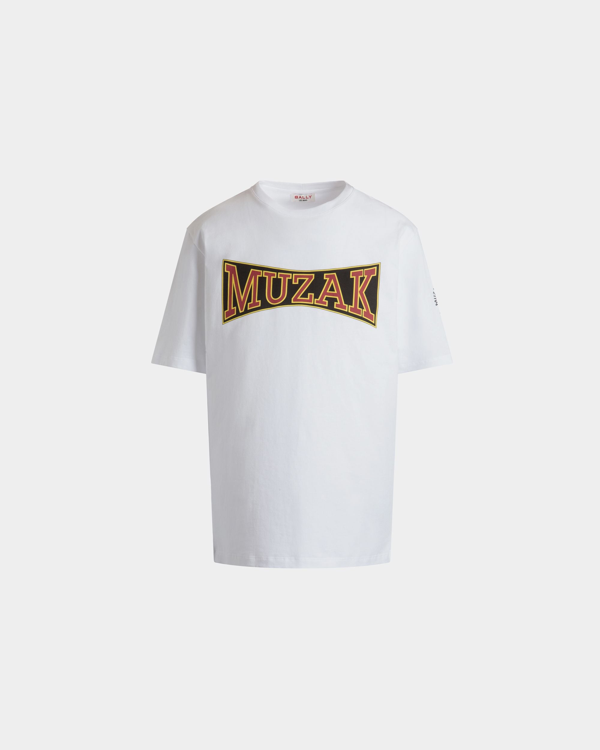 Camiseta DJ Leo Mas X Bally De Algodón Blanco Con Estampado Muzak - Hombre - Bally - 01