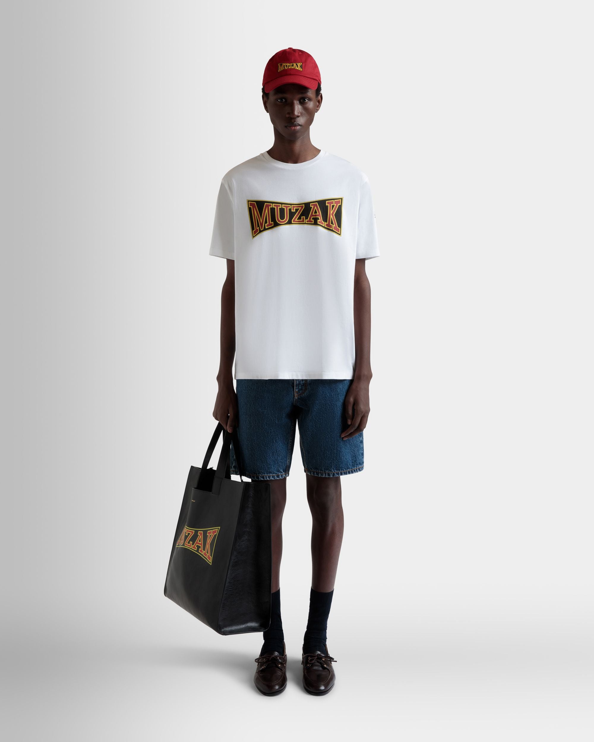 Camiseta DJ Leo Mas X Bally De Algodón Blanco Con Estampado Muzak - Hombre - Bally - 02