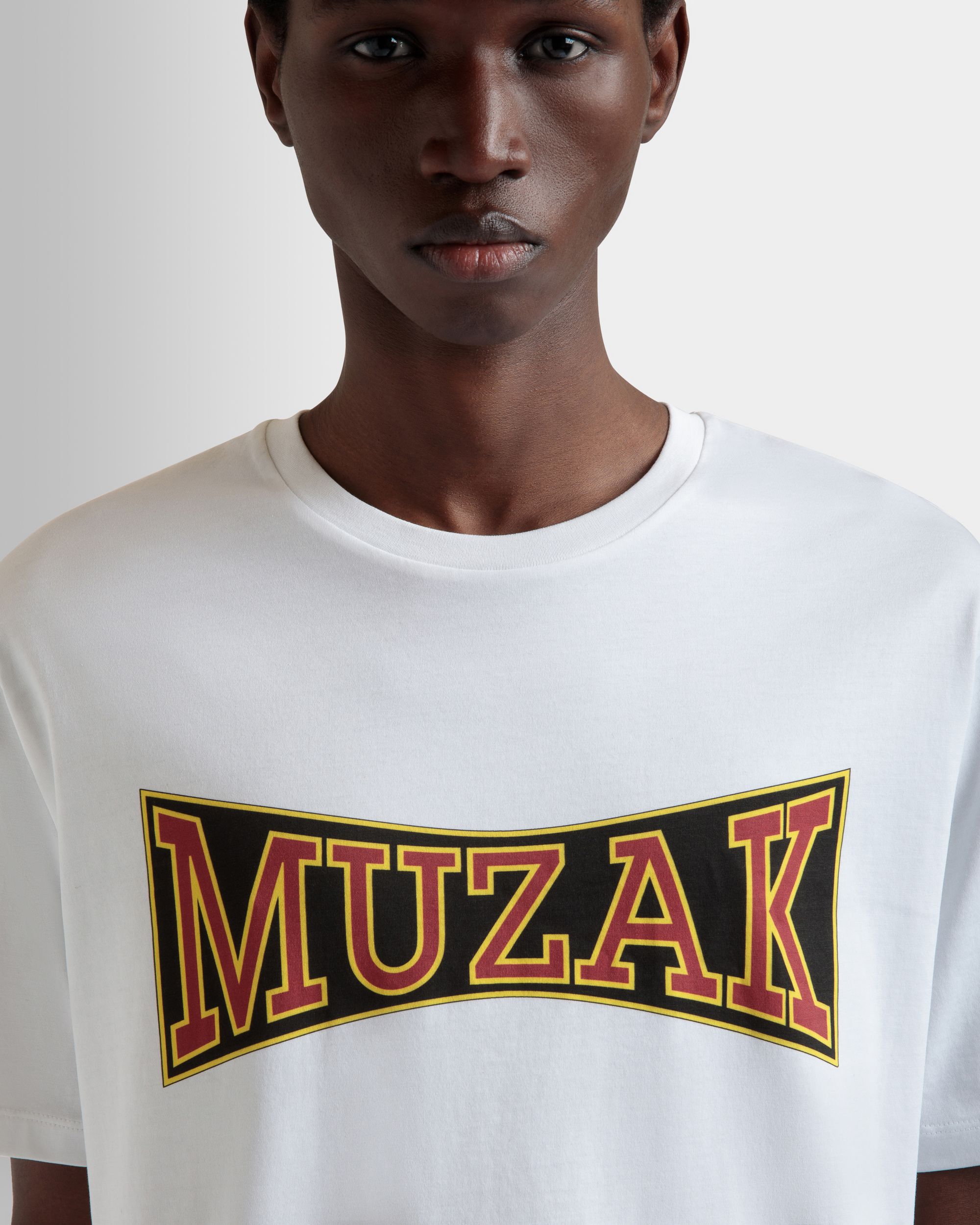 Camiseta DJ Leo Mas X Bally De Algodón Blanco Con Estampado Muzak - Hombre - Bally - 03