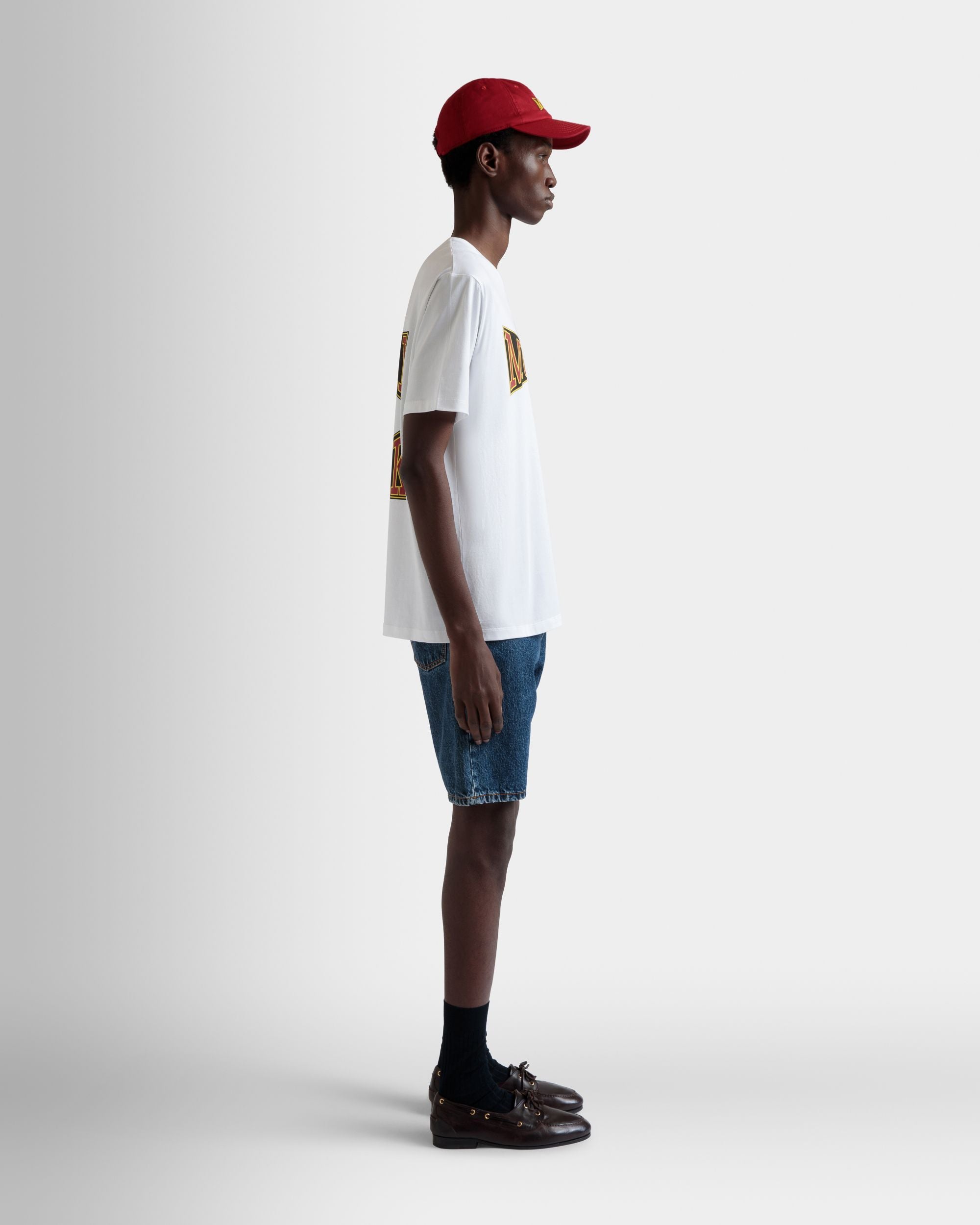 Camiseta DJ Leo Mas X Bally De Algodón Blanco Con Estampado Muzak - Hombre - Bally - 05