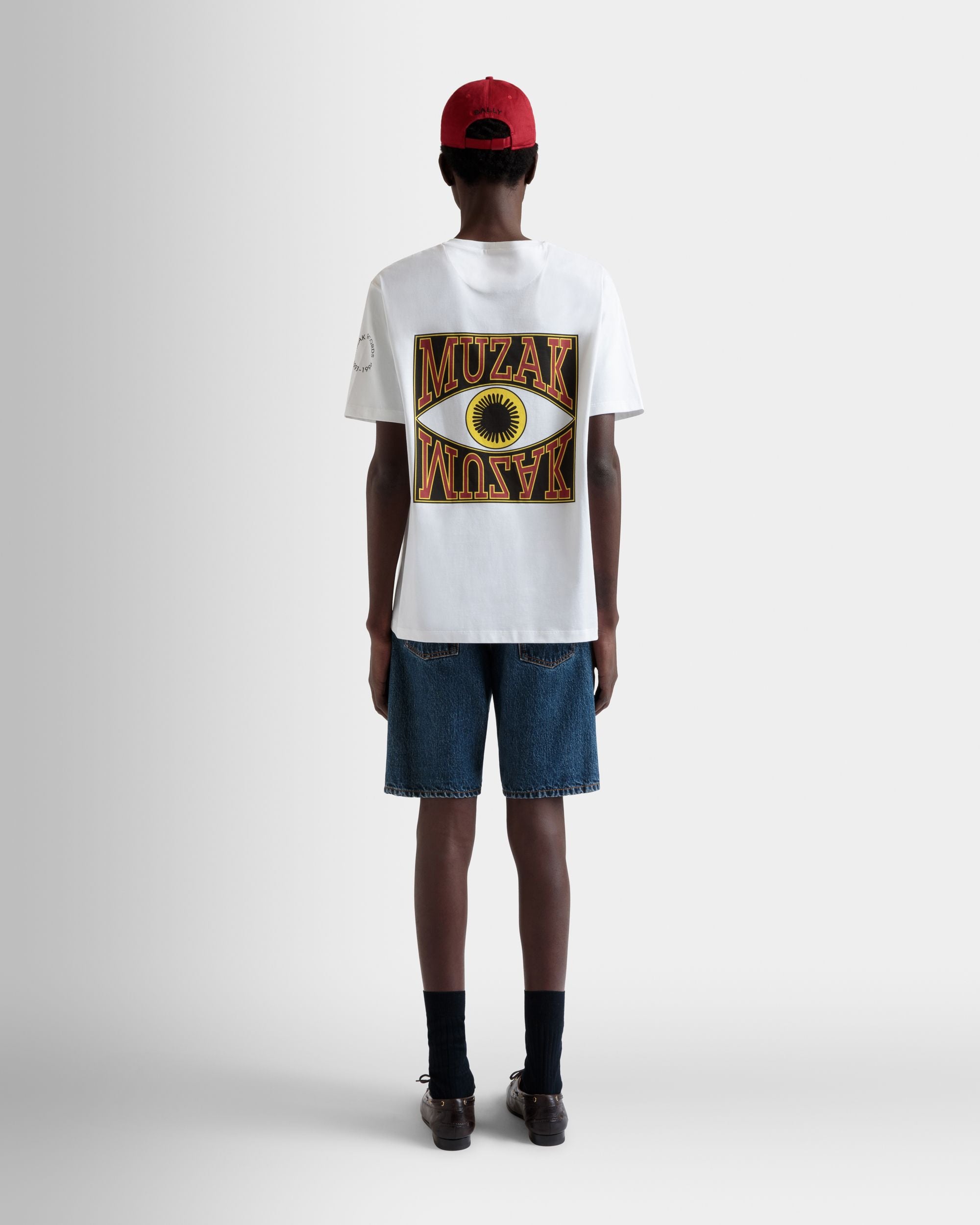 Camiseta DJ Leo Mas X Bally De Algodón Blanco Con Estampado Muzak - Hombre - Bally - 06