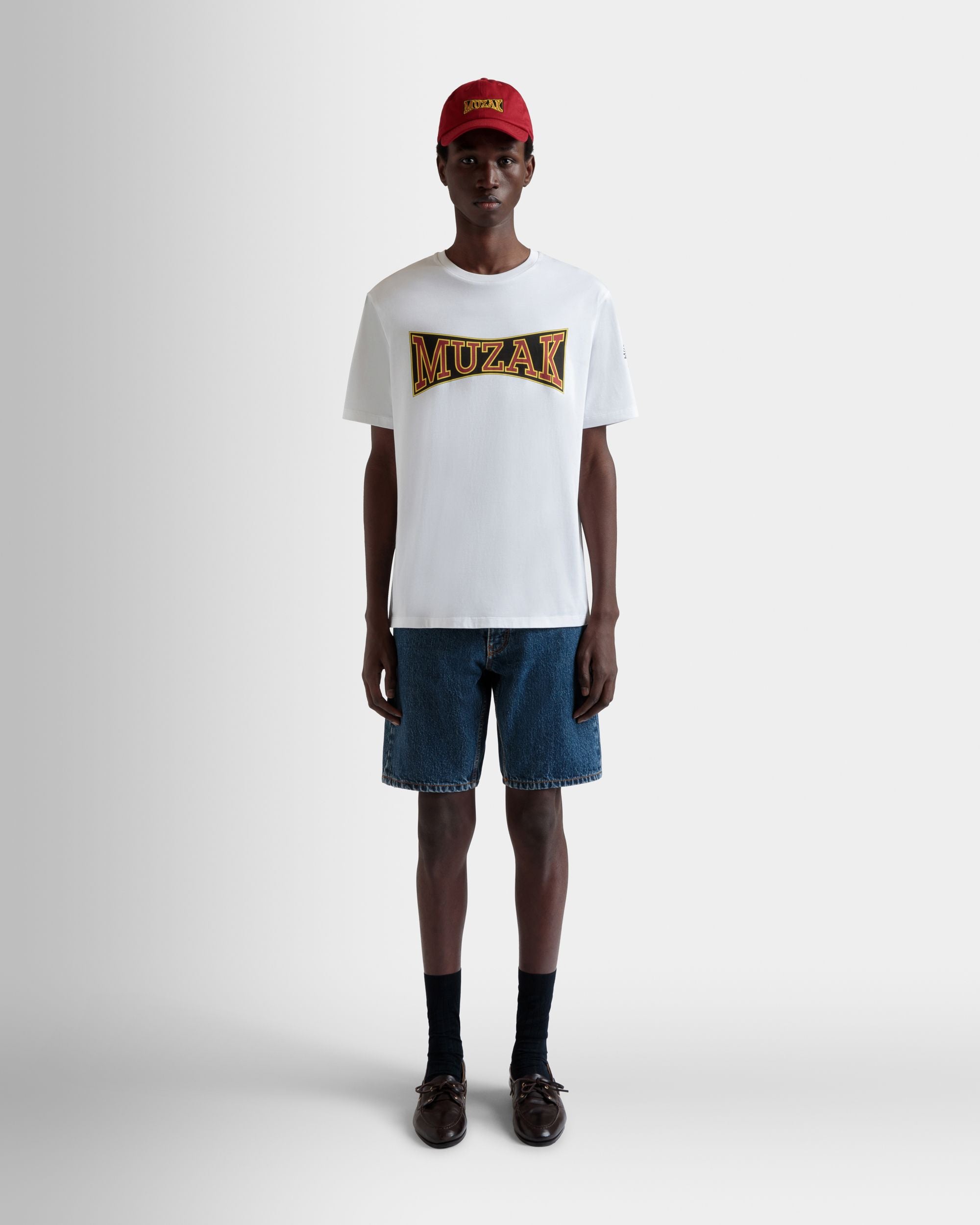 Camiseta DJ Leo Mas X Bally De Algodón Blanco Con Estampado Muzak - Hombre - Bally - 09