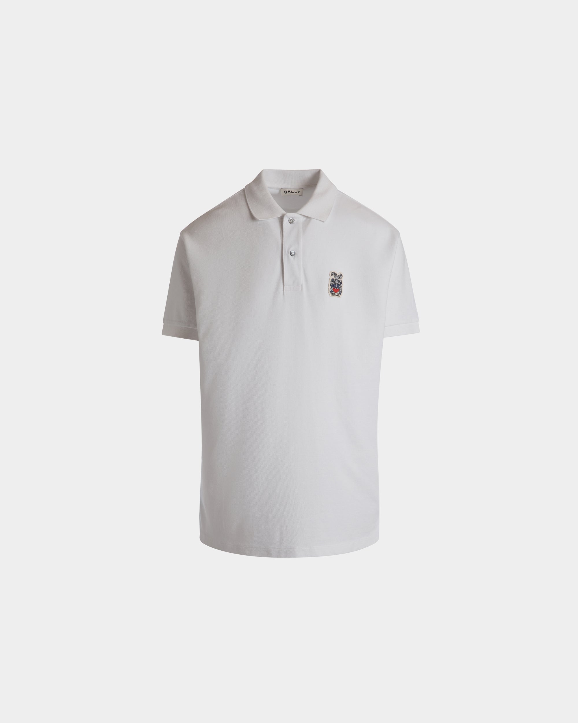Polo De Algodón Blanco - Hombre - Bally - 01