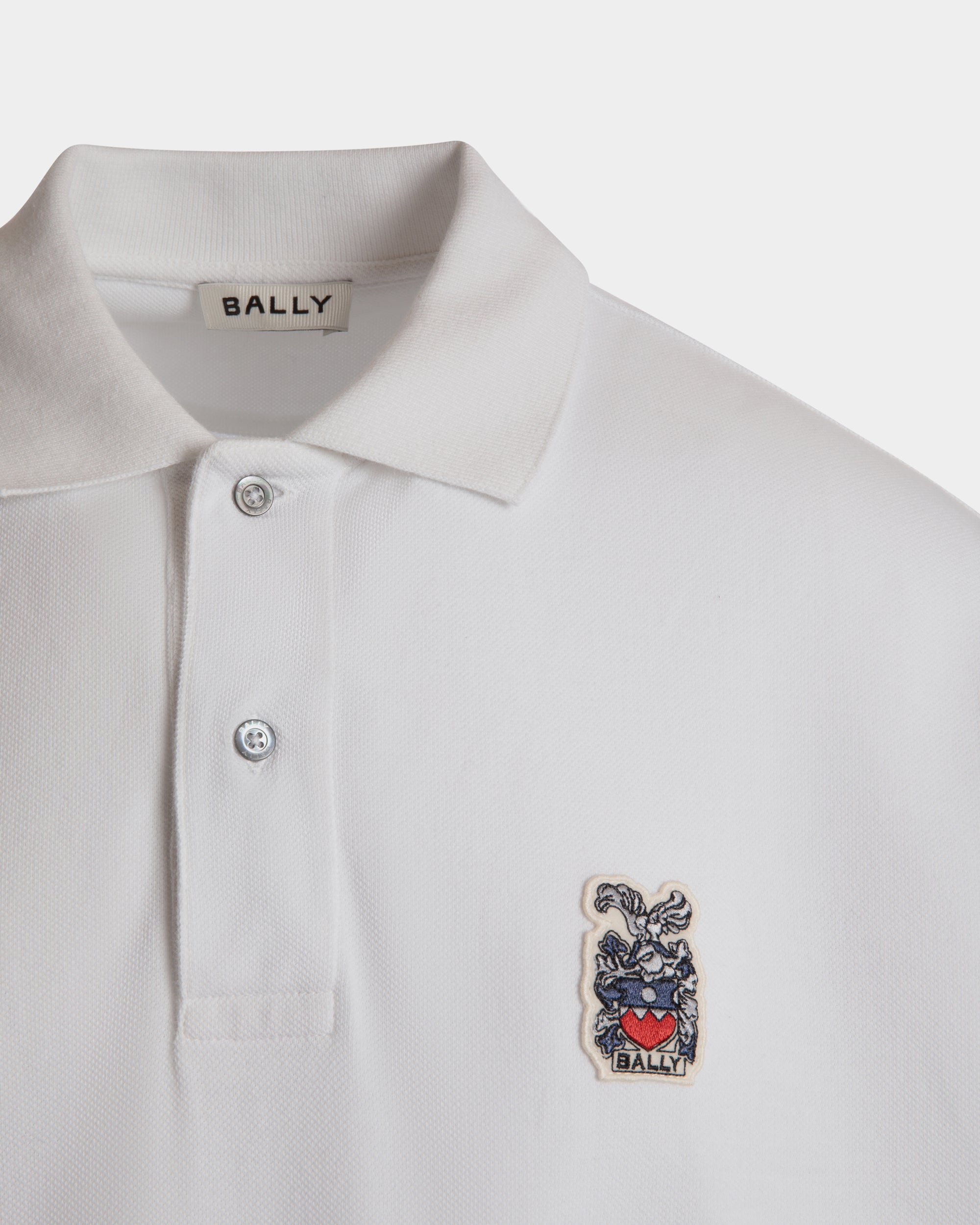 Polo De Algodón Blanco - Hombre - Bally - 04