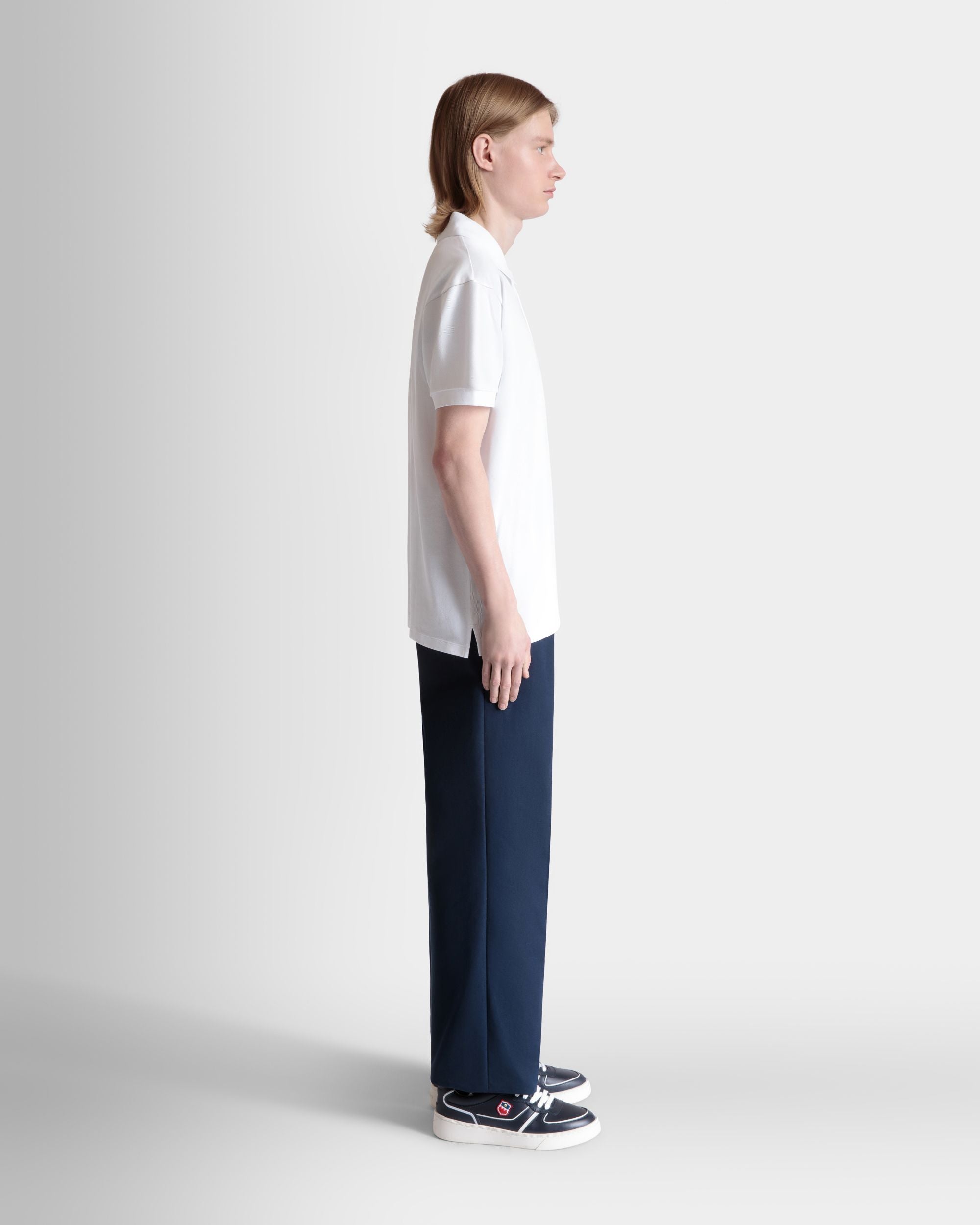 Polo De Algodón Blanco - Hombre - Bally - 05
