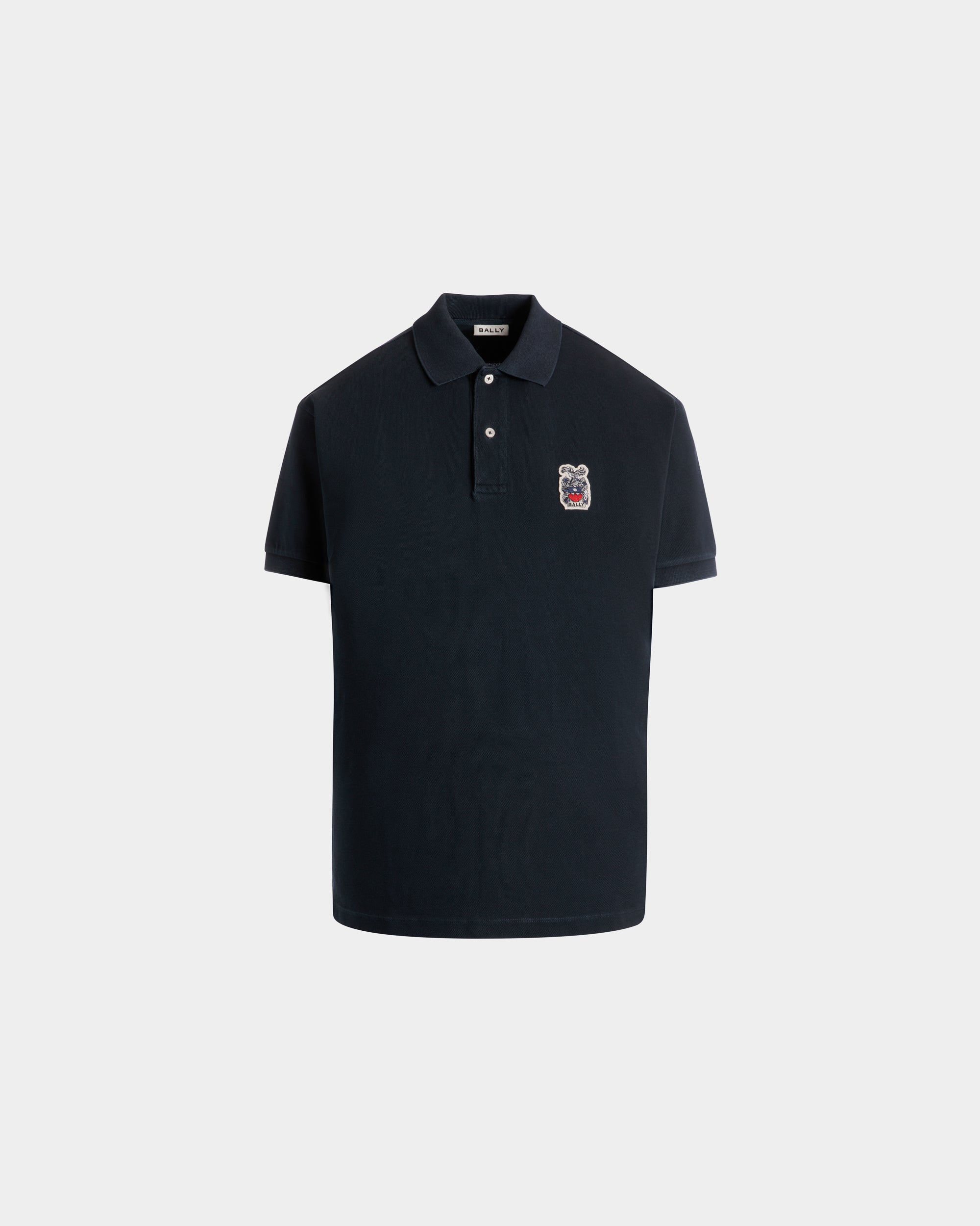 Polo De Algodón Navy Blue - Hombre - Bally - 01