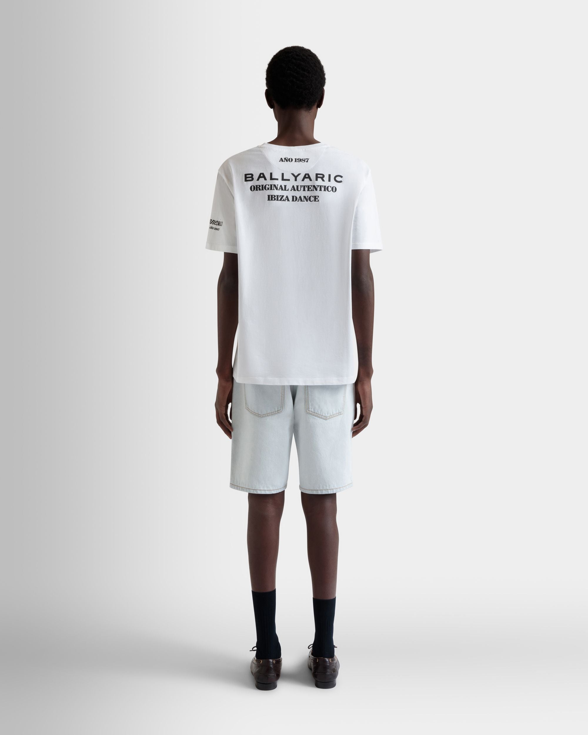 Camiseta DJ Leo Mas X Bally De Algodón Blanco Con Estampado Amnesia - Hombre - Bally - 06