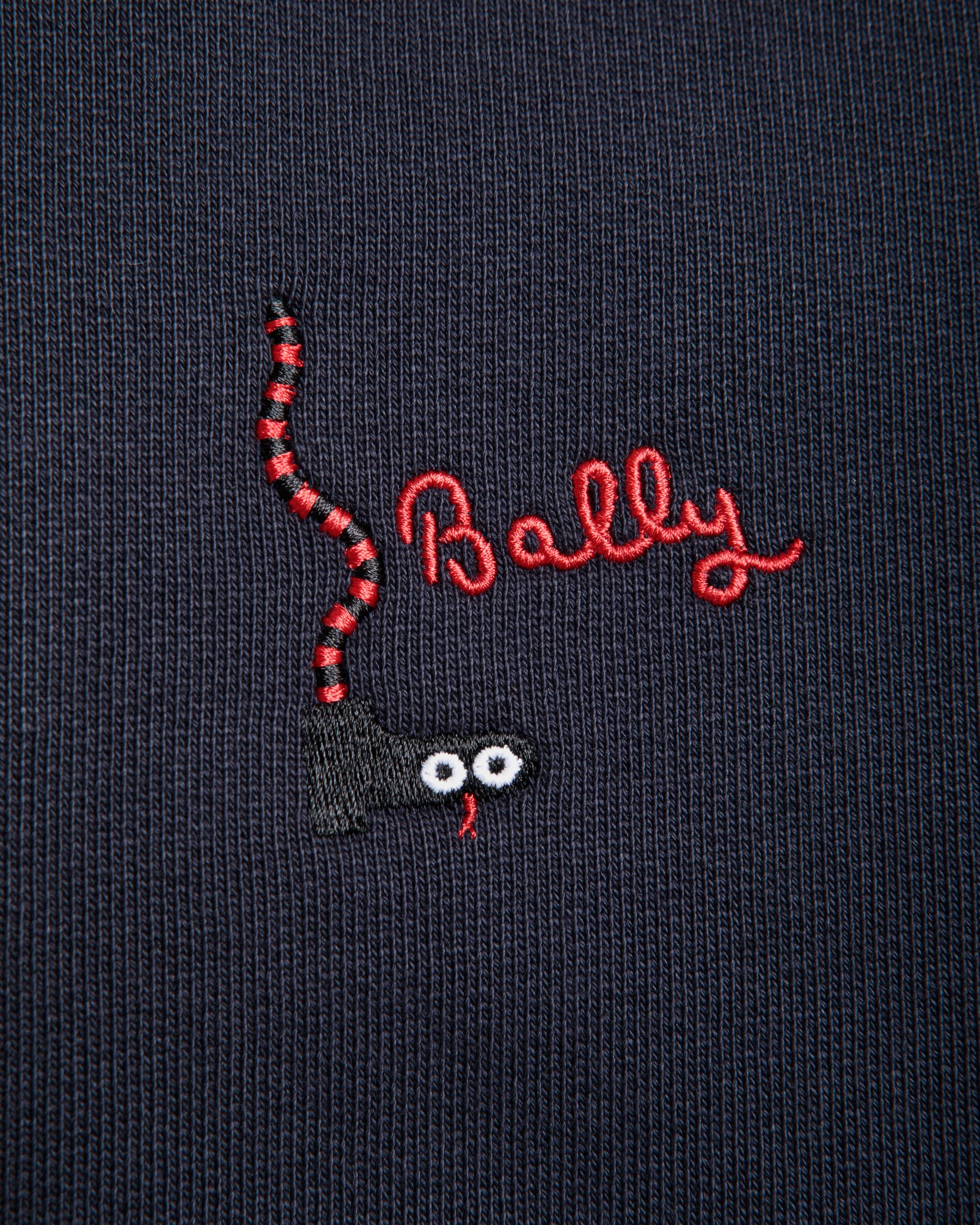 Sudadera Con Capucha De Algodón Navy Blue - Hombre - Bally - 04