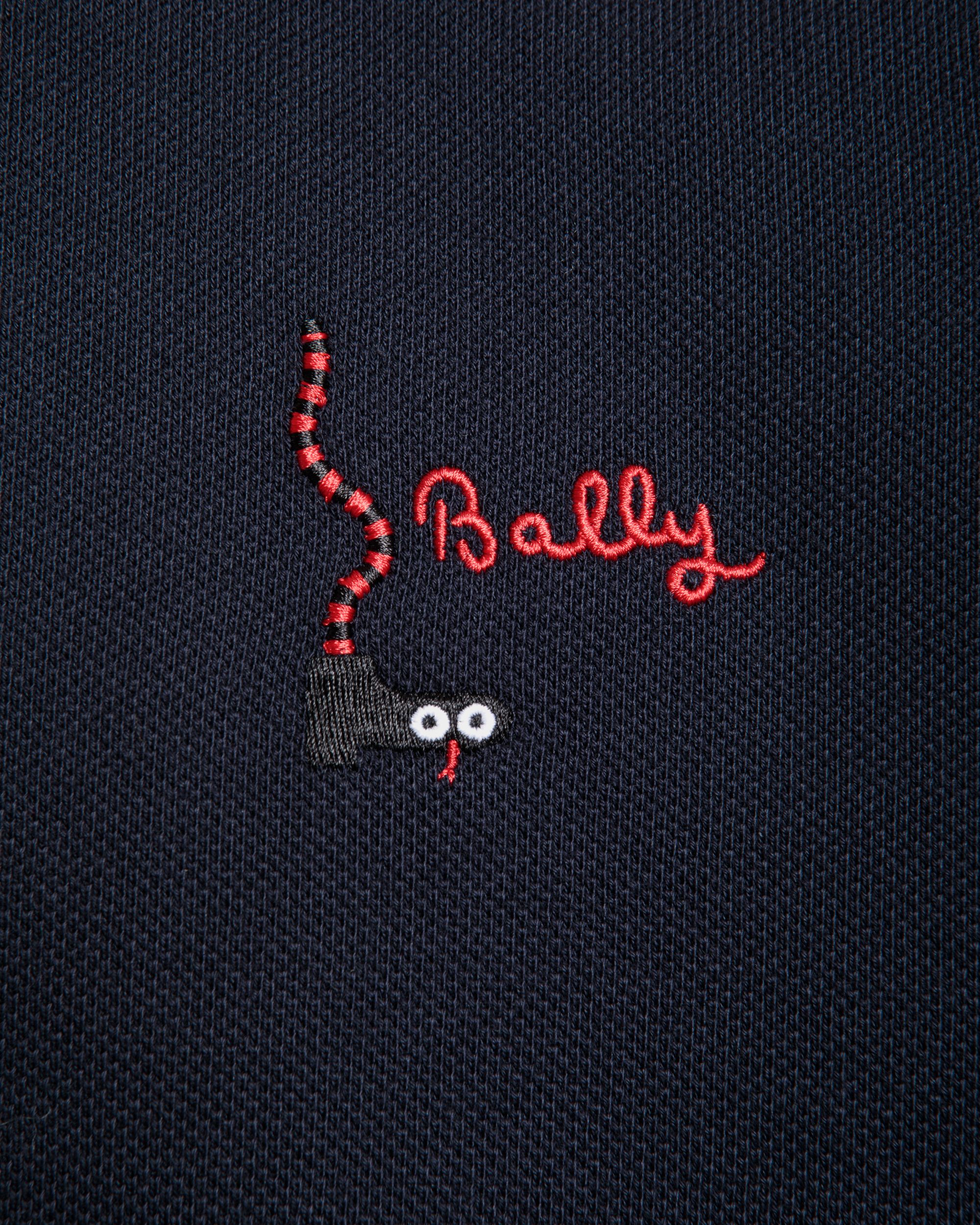 Polo De Manga Larga De Algodón Navy Blue - Hombre - Bally - 04