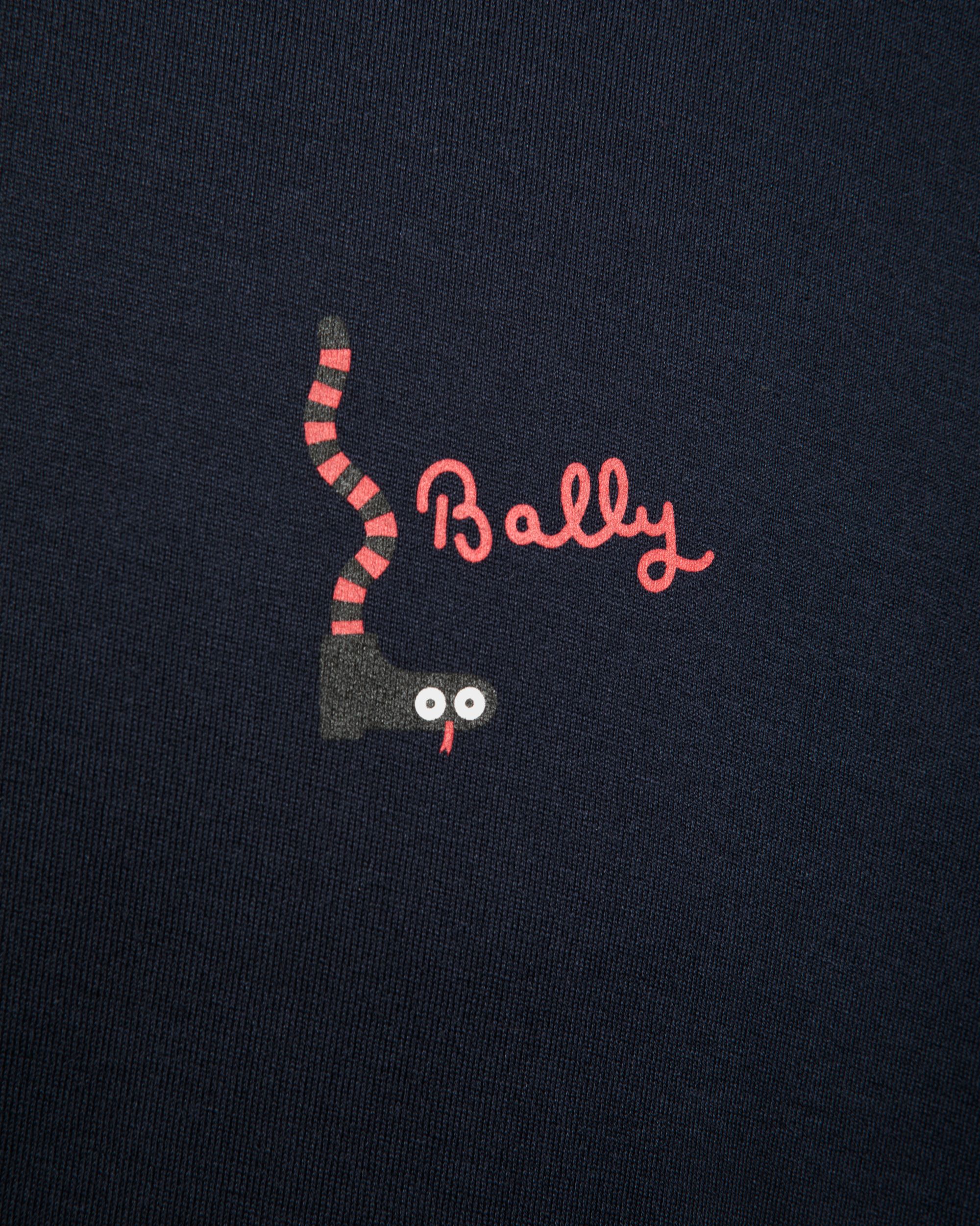 Camiseta De Algodón Navy Blue - Hombre - Bally - 04