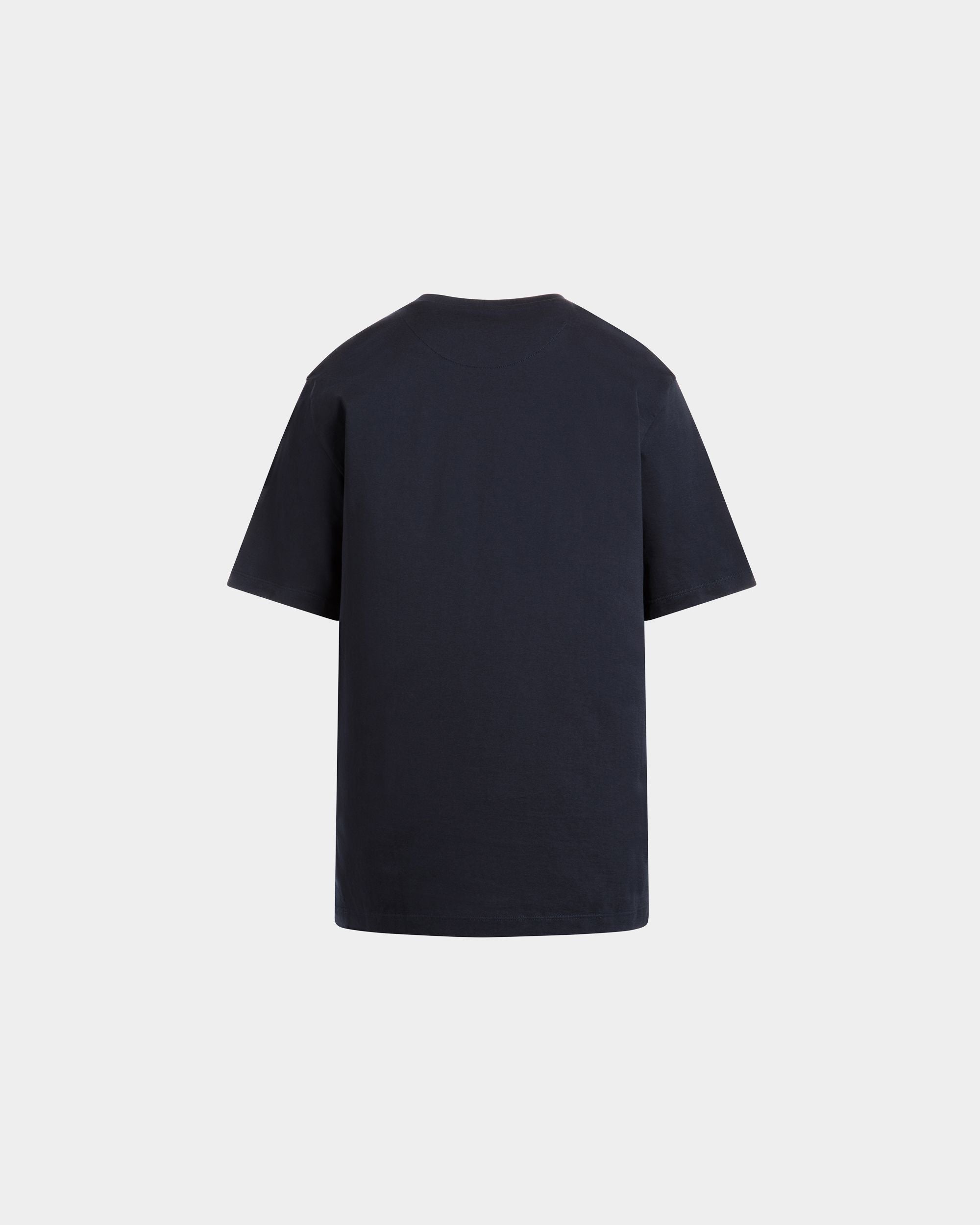 Camiseta De Algodón Navy Blue - Hombre - Bally - 07