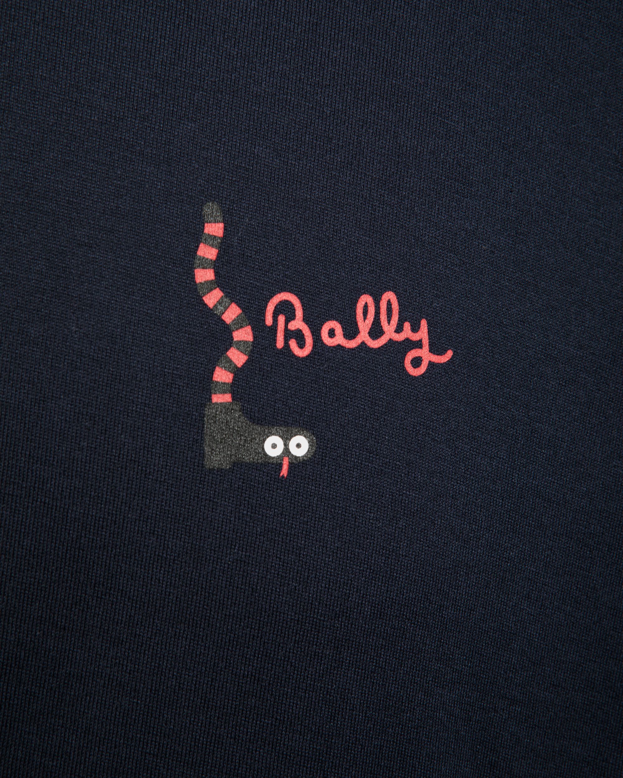 Camiseta De Manga Larga De Algodón Navy Blue - Hombre - Bally - 04
