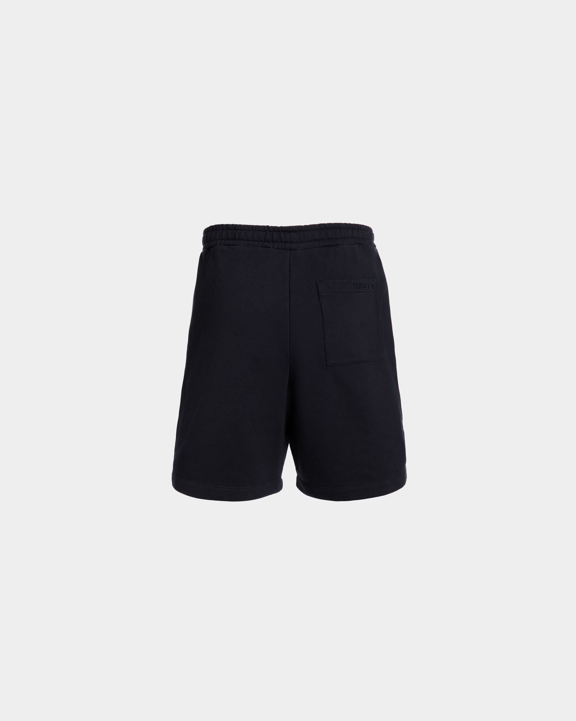 Pantalón Corto De Algodón Navy Blue Con Bally Flag - Hombre - Bally - 07