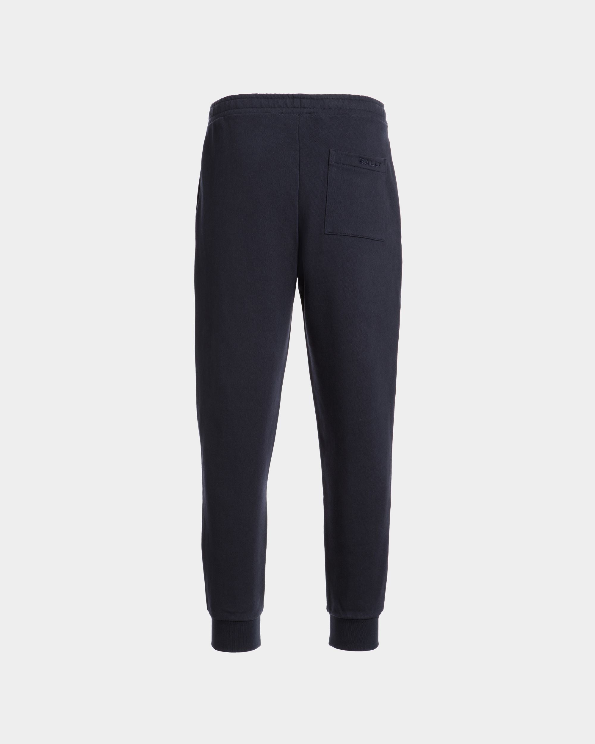 Pantalón De Chándal De Algodón Navy Blue Con Bally Flag - Hombre - Bally - 07