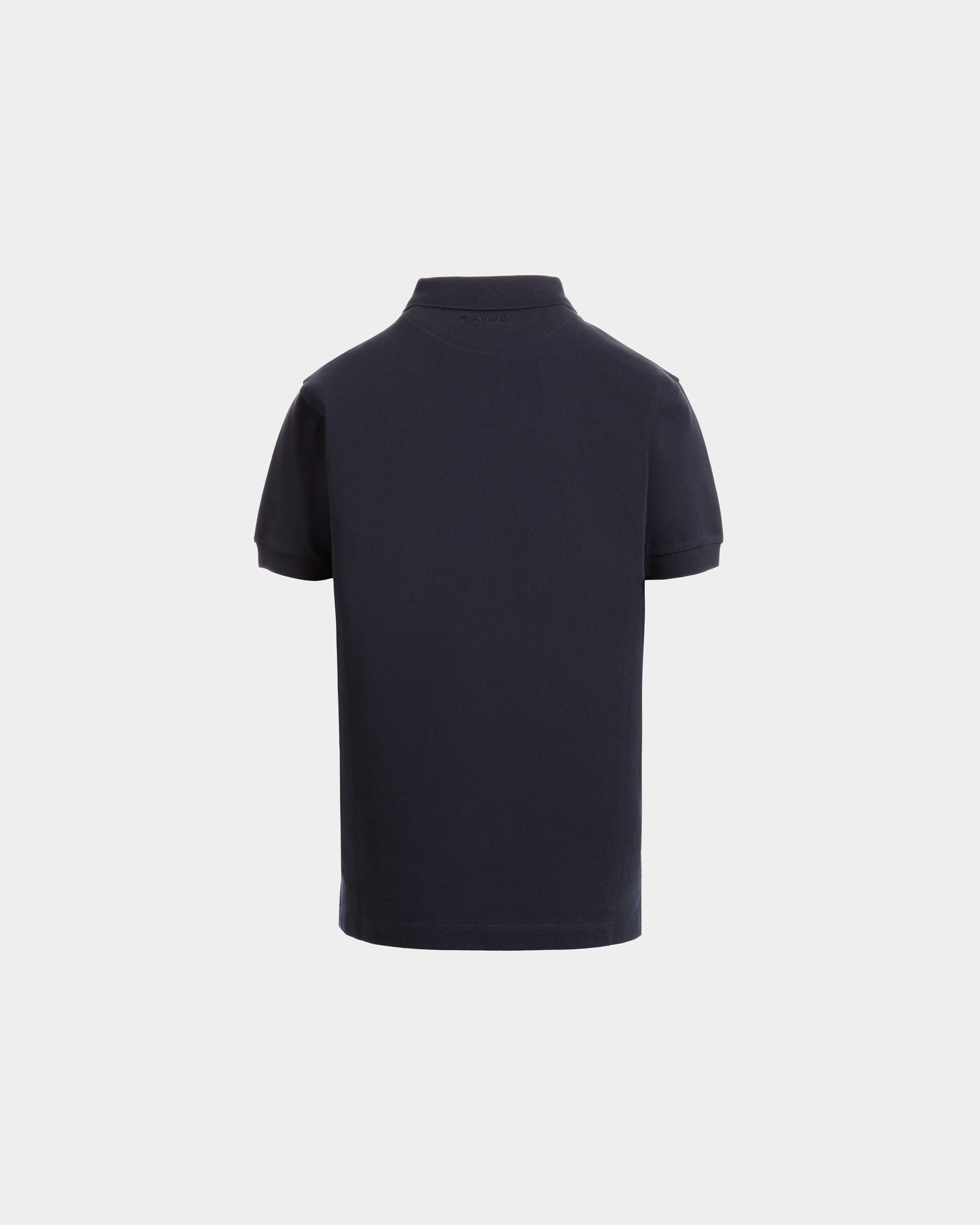 Polo De Algodón Navy Blue Con Bally Flag - Hombre - Bally - 07