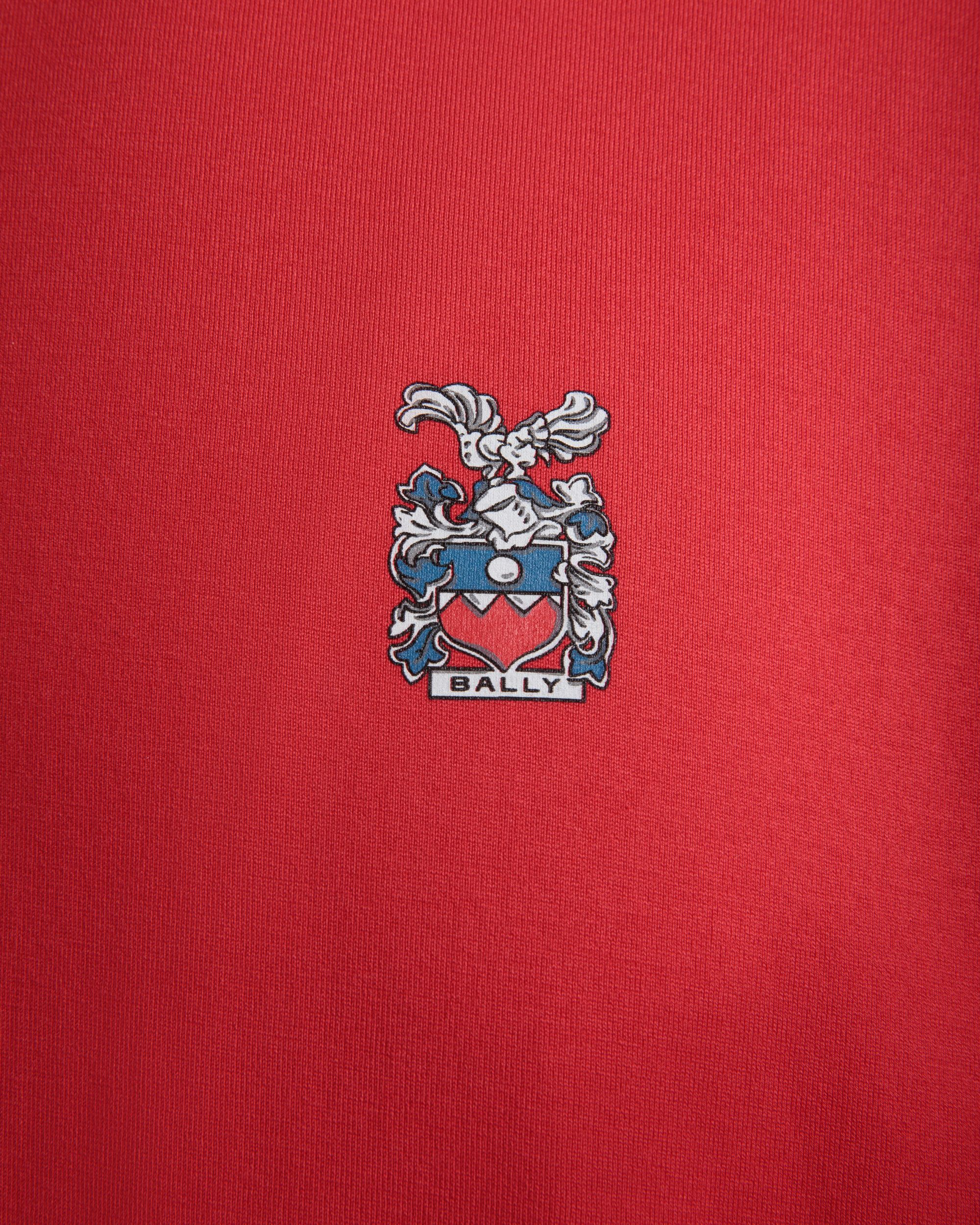 T-Shirt in Red Cotton - Men's - Bally - 02