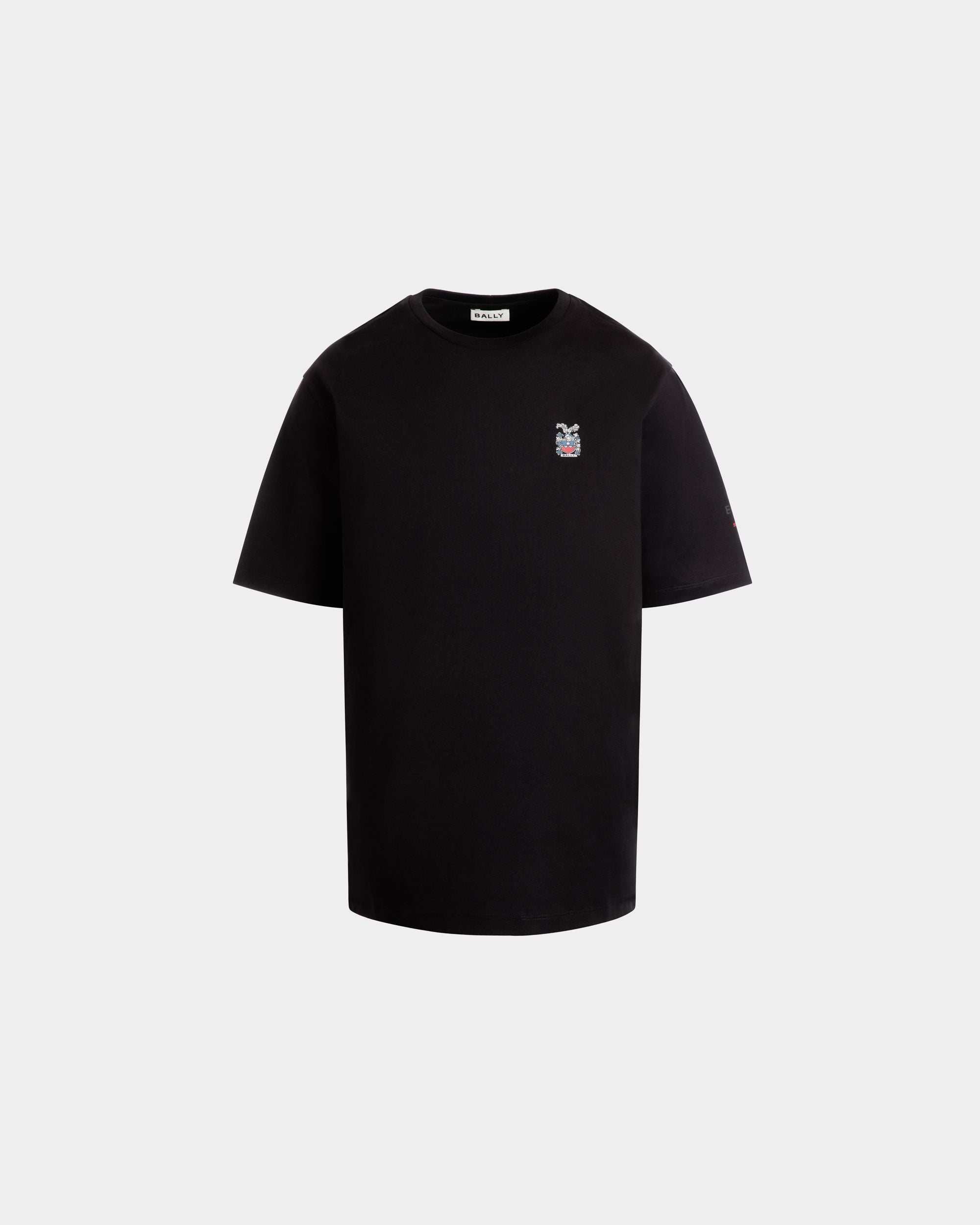 T-Shirt in Black Cotton - Men's - Bally - 01
