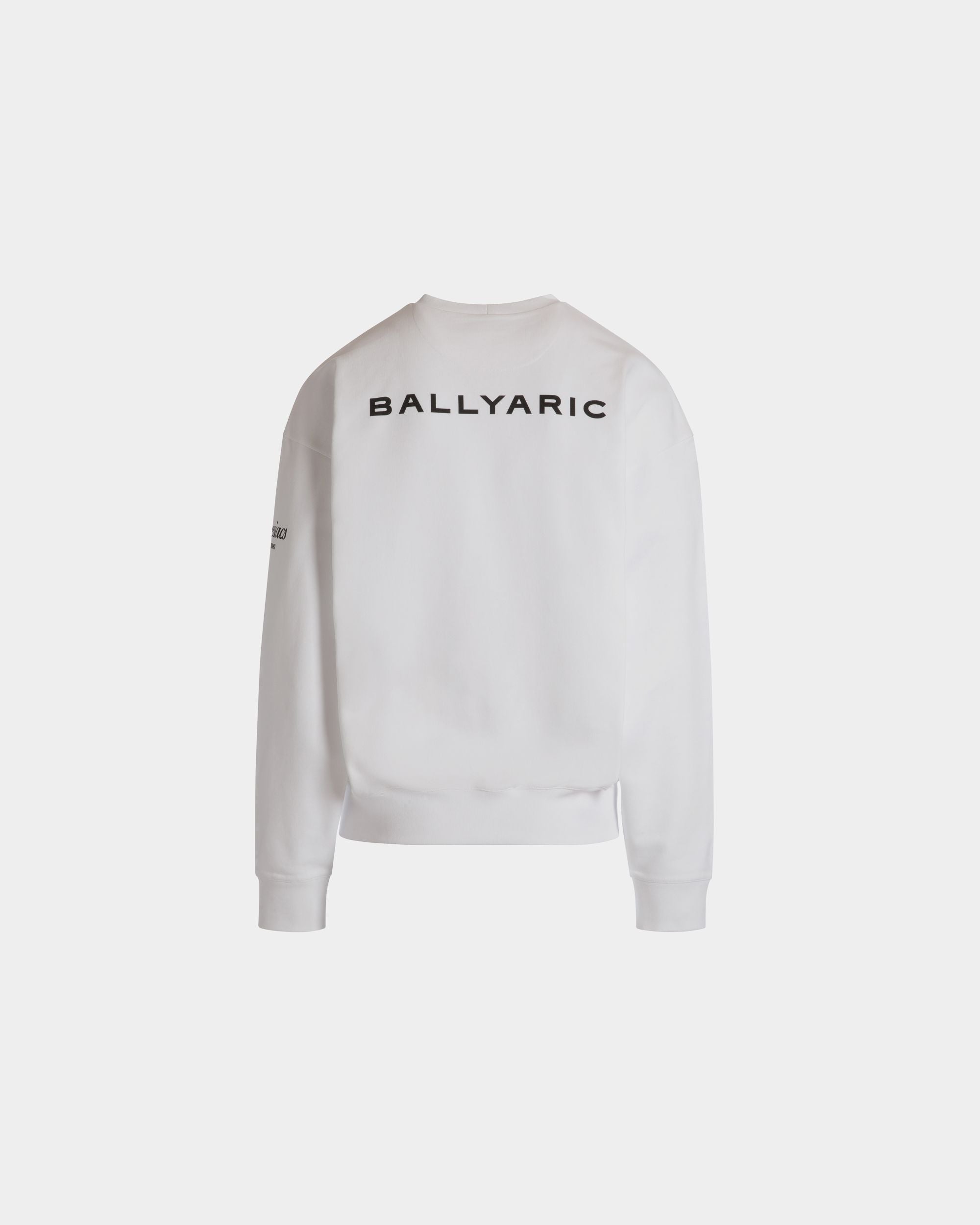 DJ Leo Mas x Bally Crewneck Sweatshirt in White Cotton - Hombre - Bally - 03