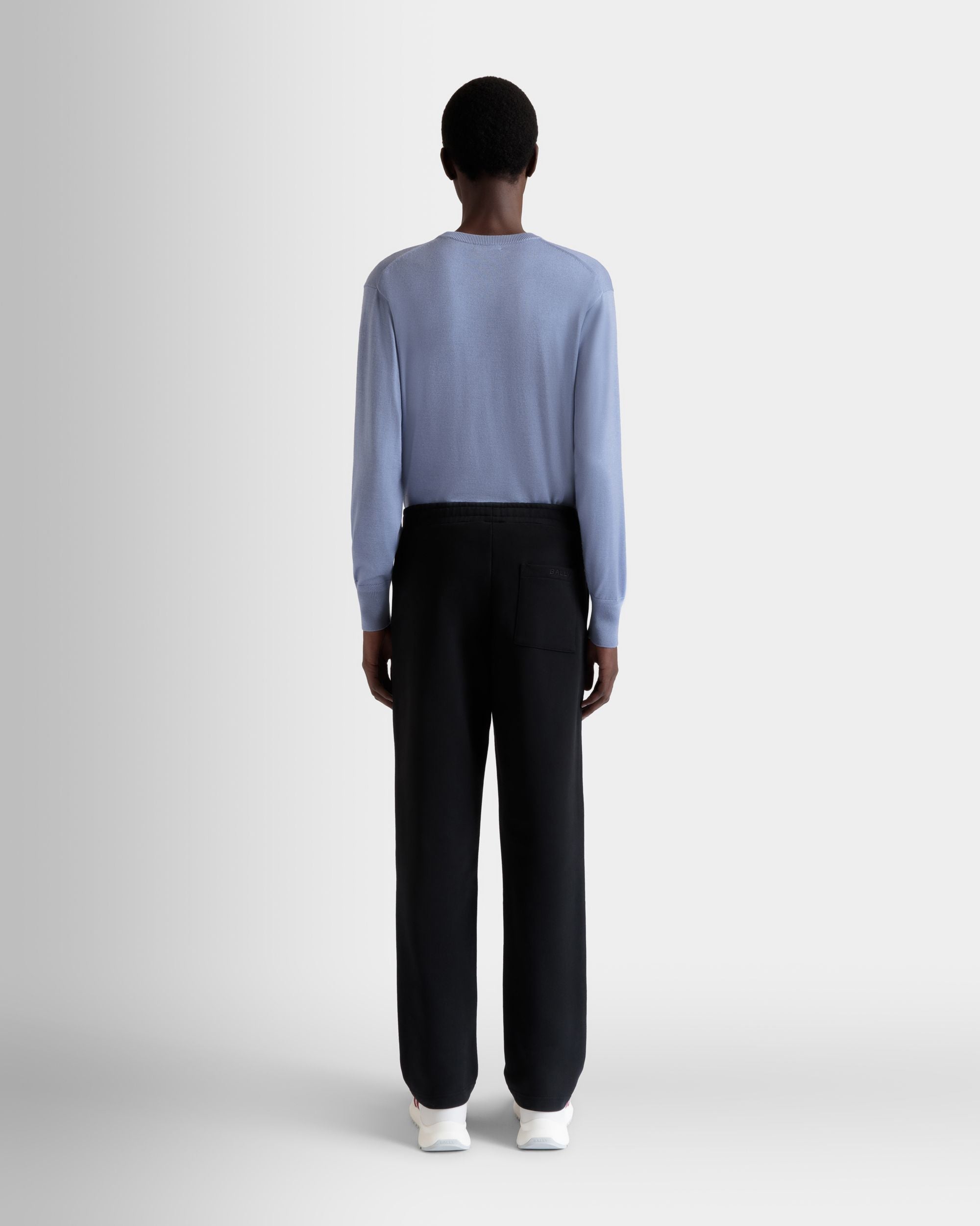 Pantalón De Chándal Con Bally Flag De Algodón Negro - Hombre - Bally - 06