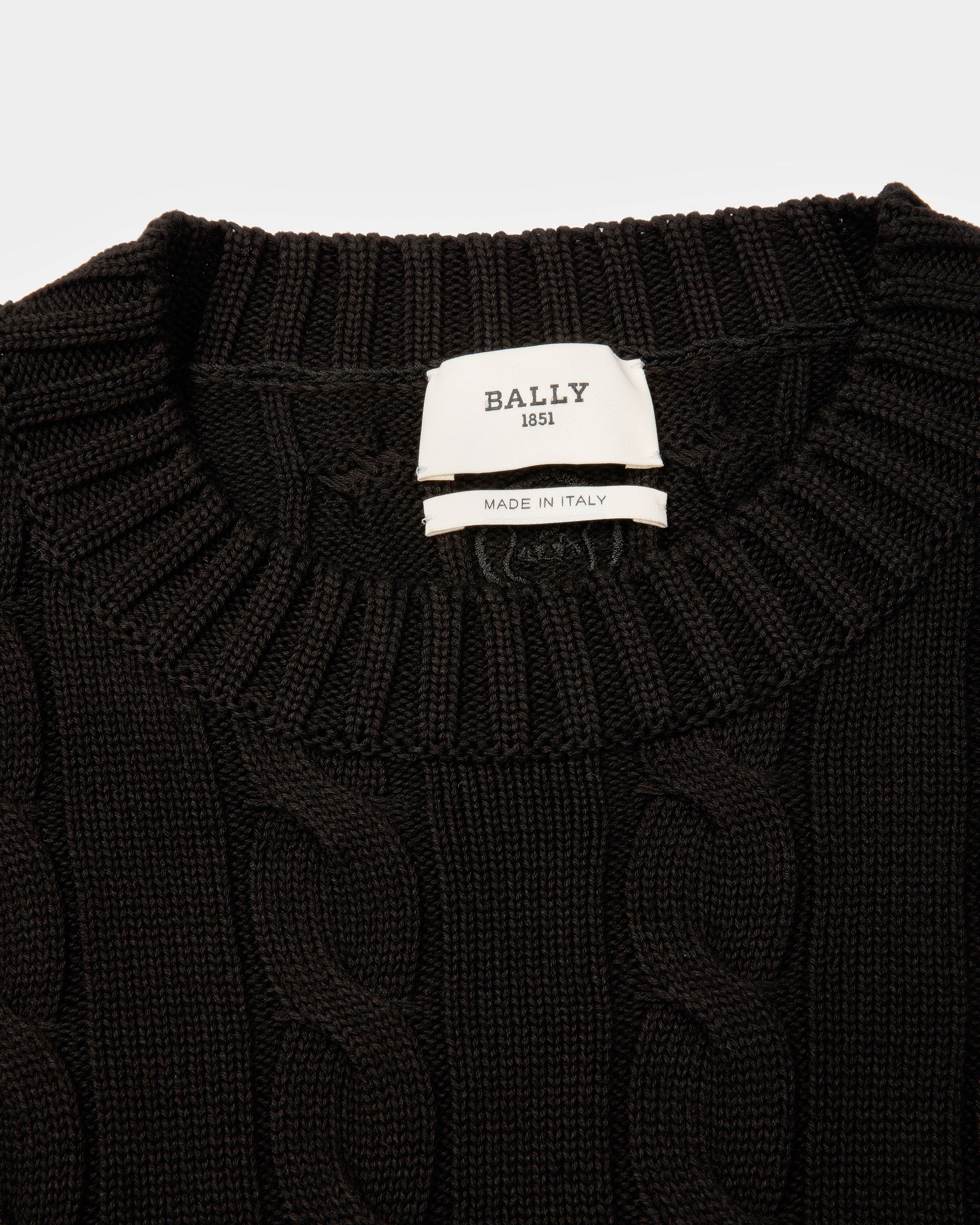 Jersey Con Labor Trenzada Y Cuello Redondo - Hombre - Bally - 02