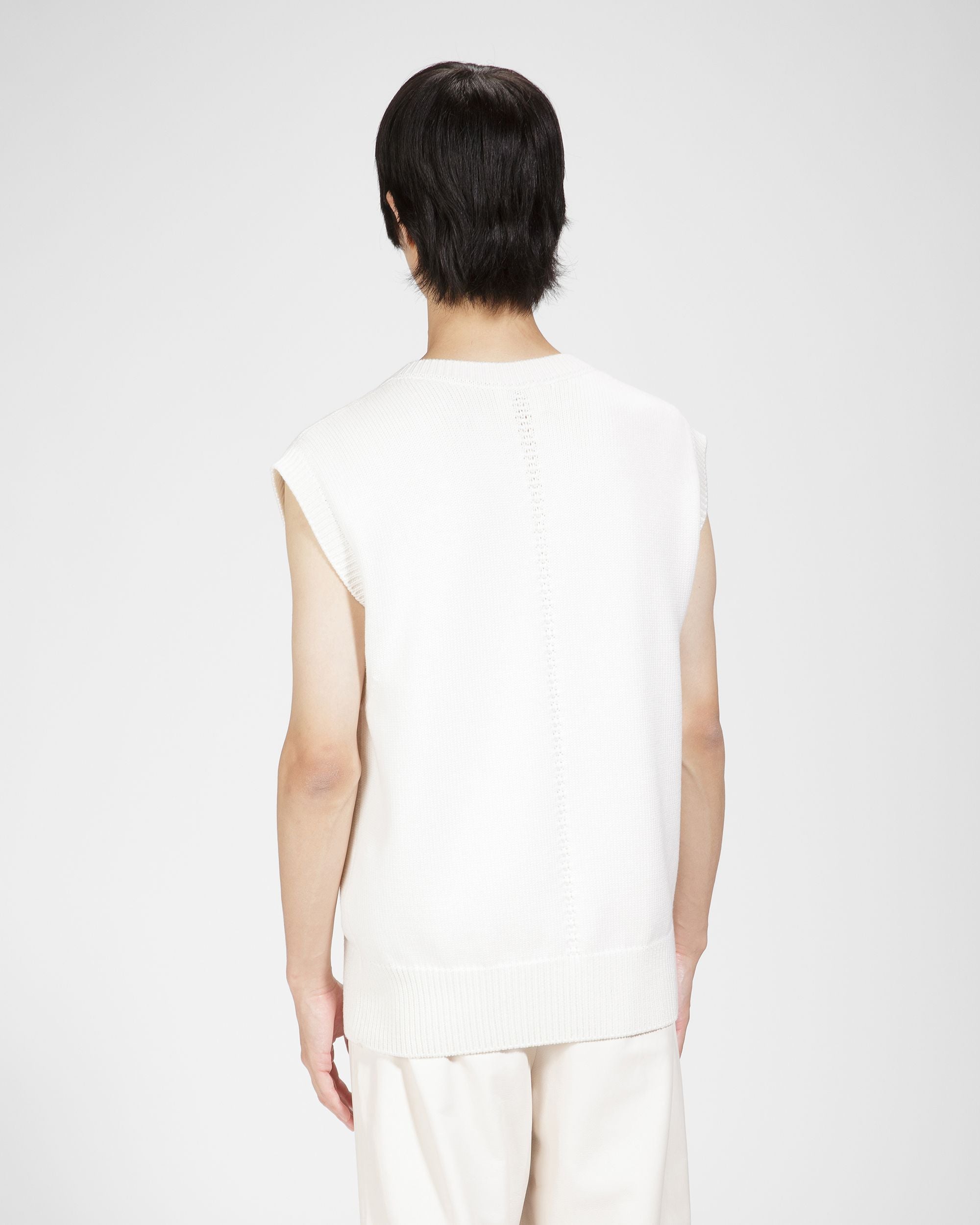 Wool Sweater In Bone - Men's - Bally - 02