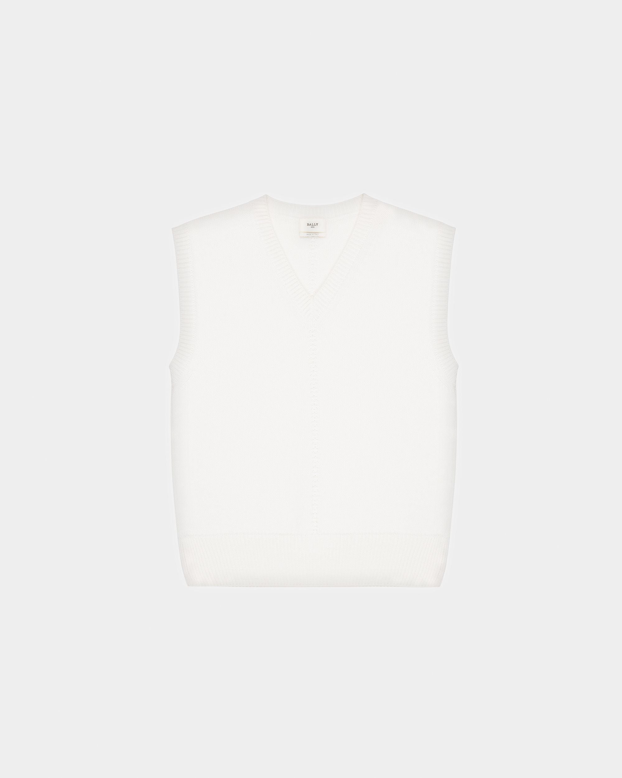 Wool Sweater In Bone - Men's - Bally - 05