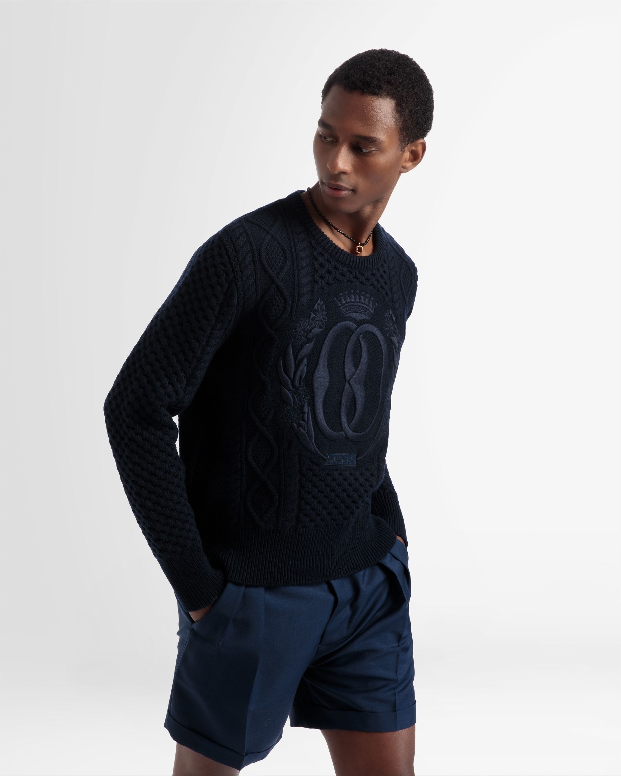 Jersey De Punto Con Cuello Redondo - Hombre - Bally - 03