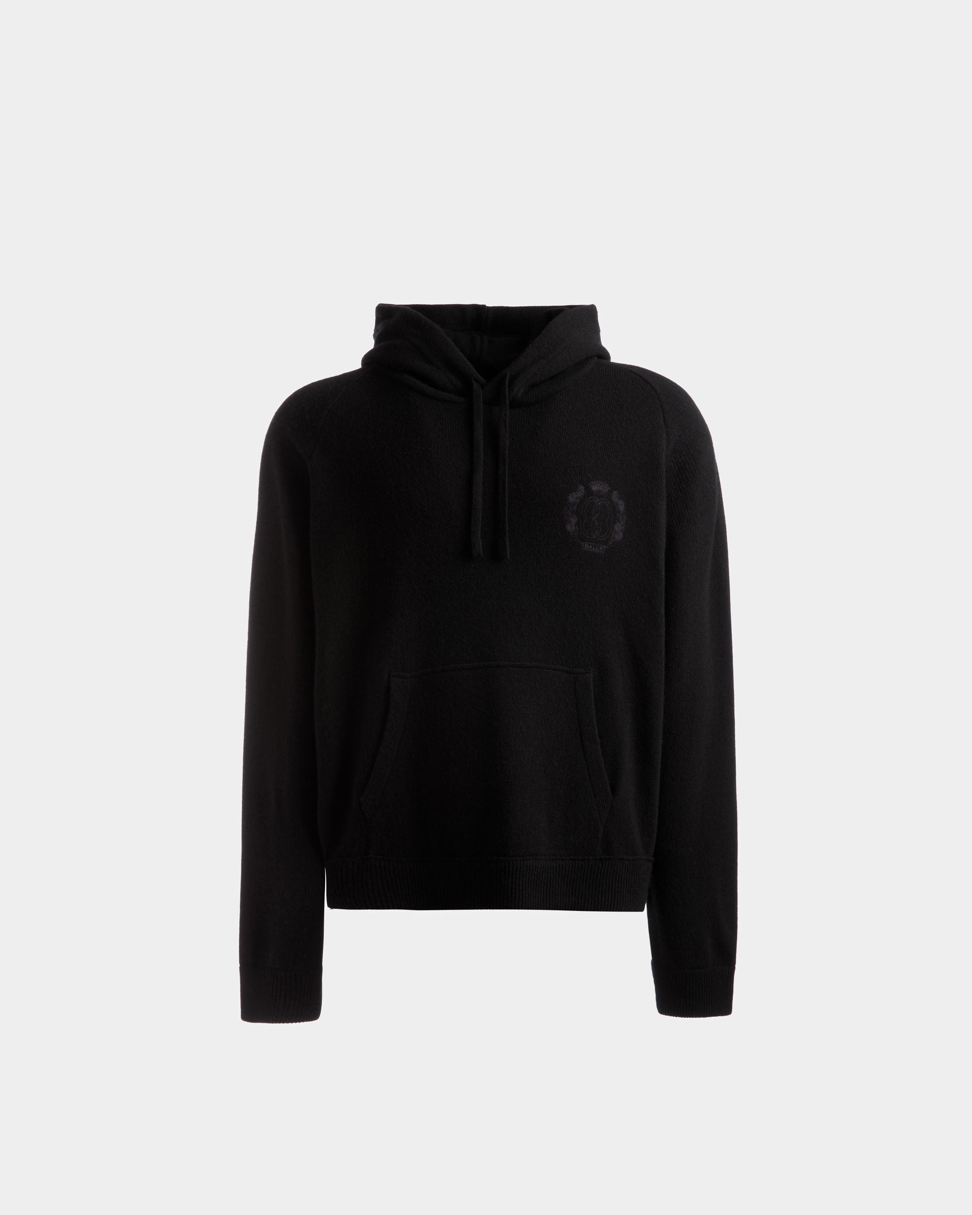 Sudadera De Lana Azul Marino Y Cachemira - Hombre - Bally - 01