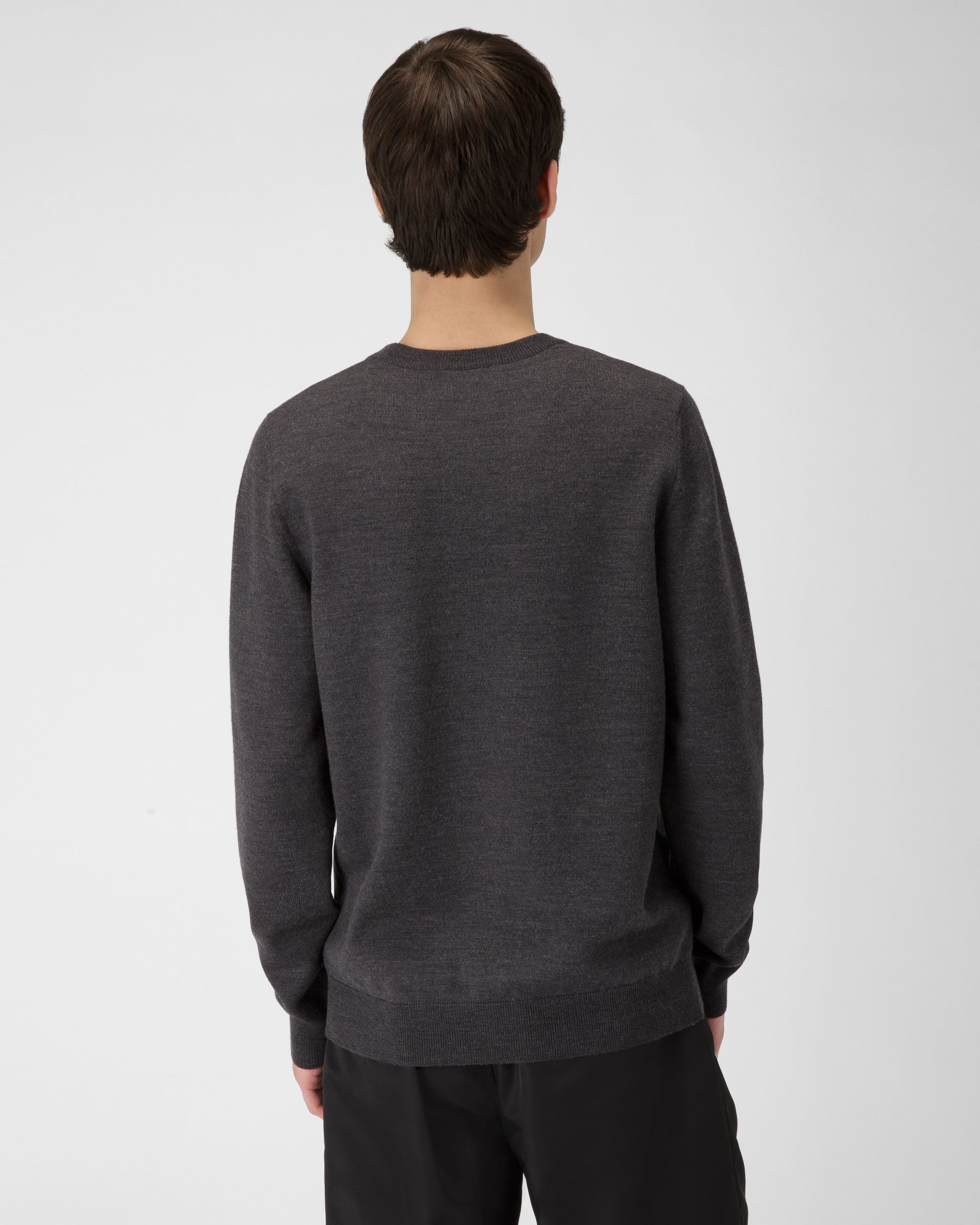 Wool Crewneck In Grey - Men's - Bally - 03