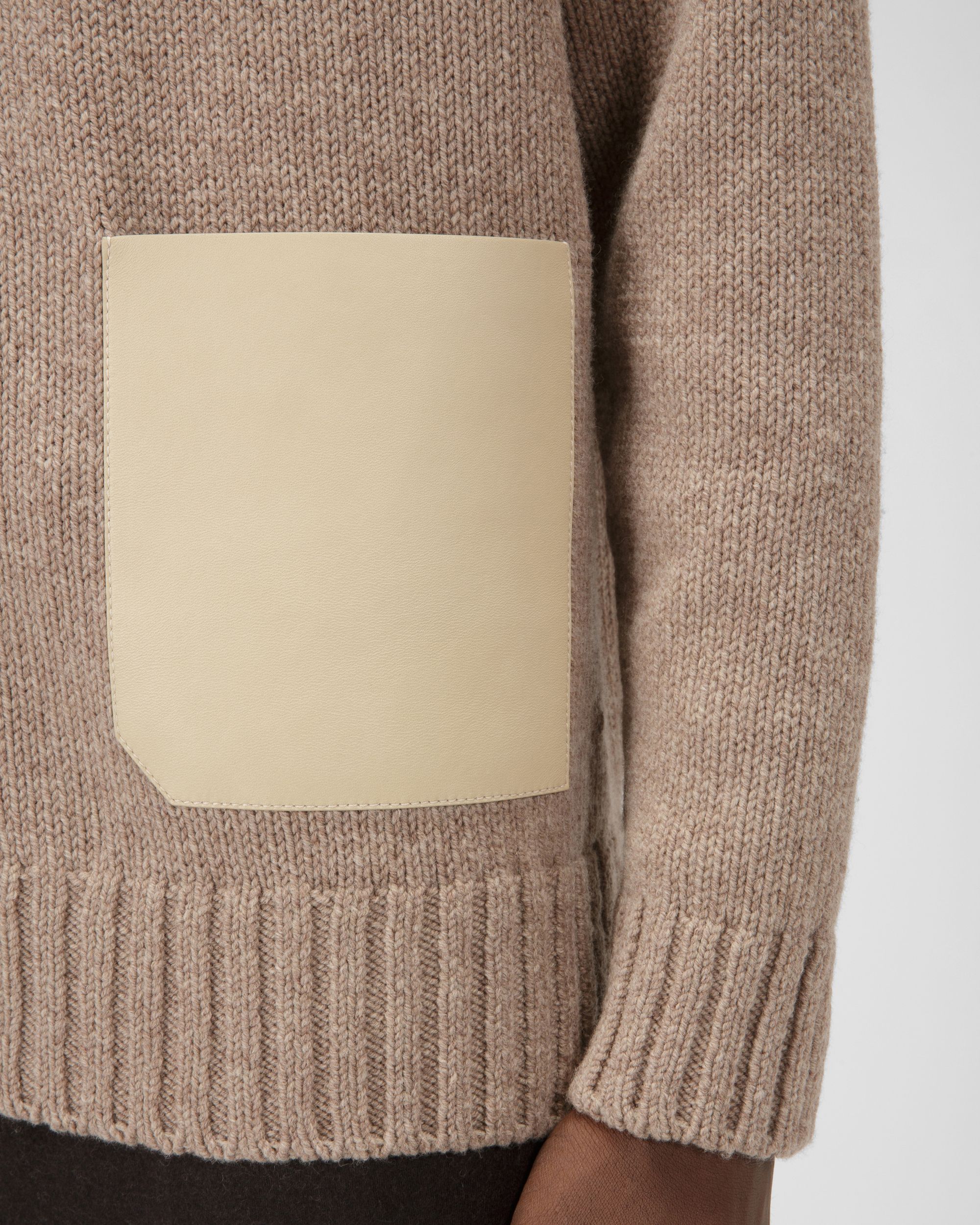 Wool Sweater In Beige - Men's - Bally - 02