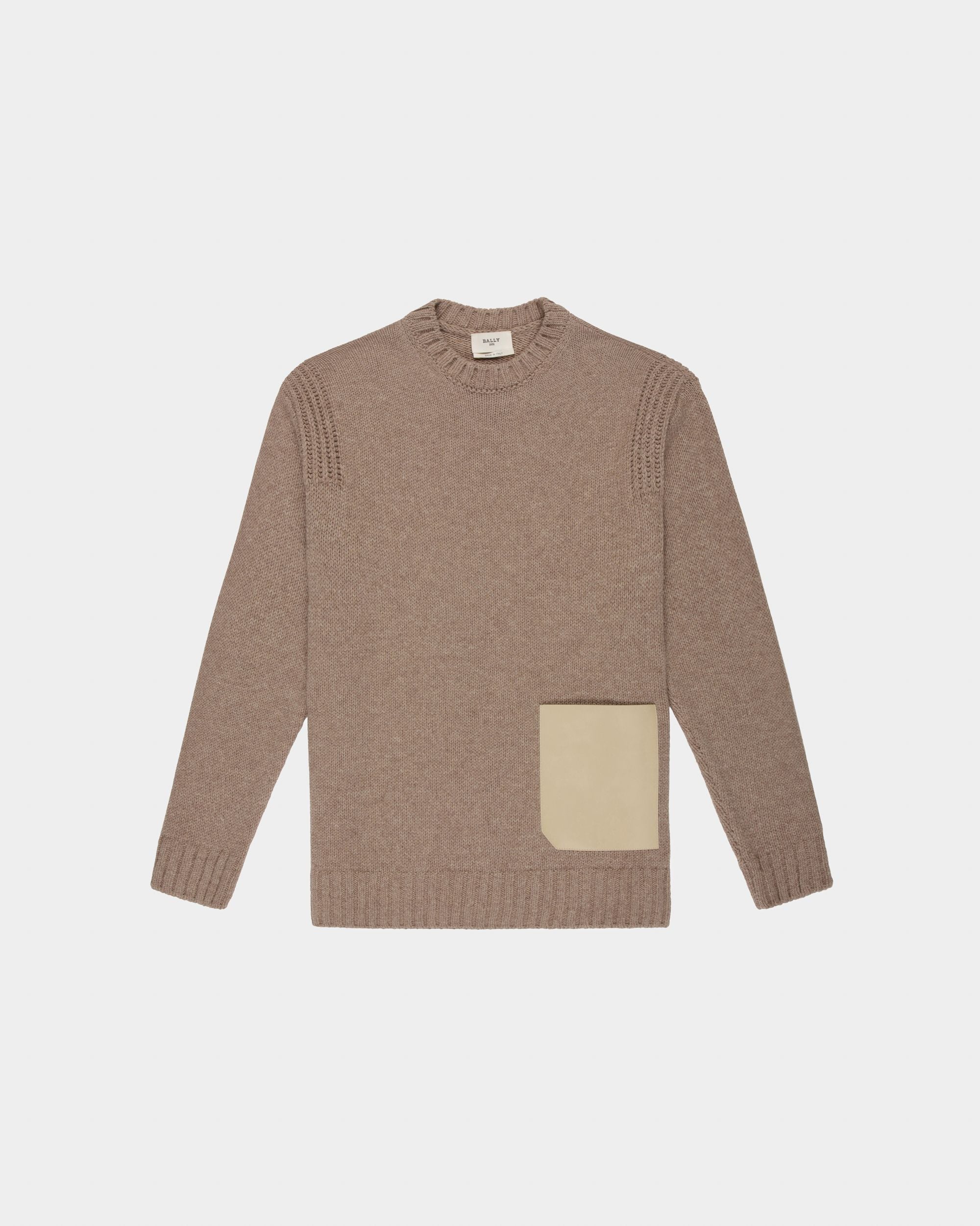 Wool Sweater In Beige - Men's - Bally - 04