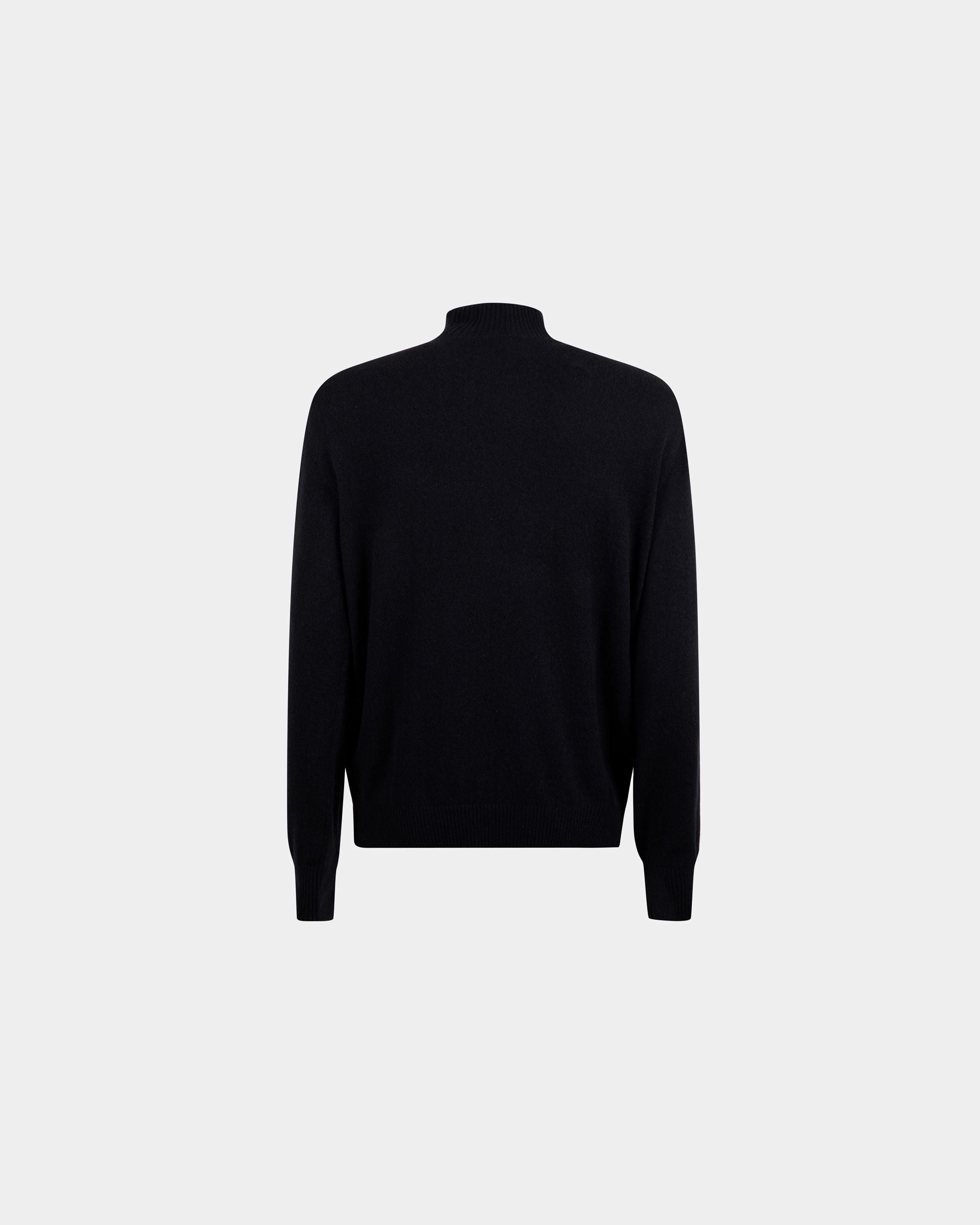 Jersey De Cachemira Con Cuello Alto En Azul Oscuro - Hombre - Bally - 07