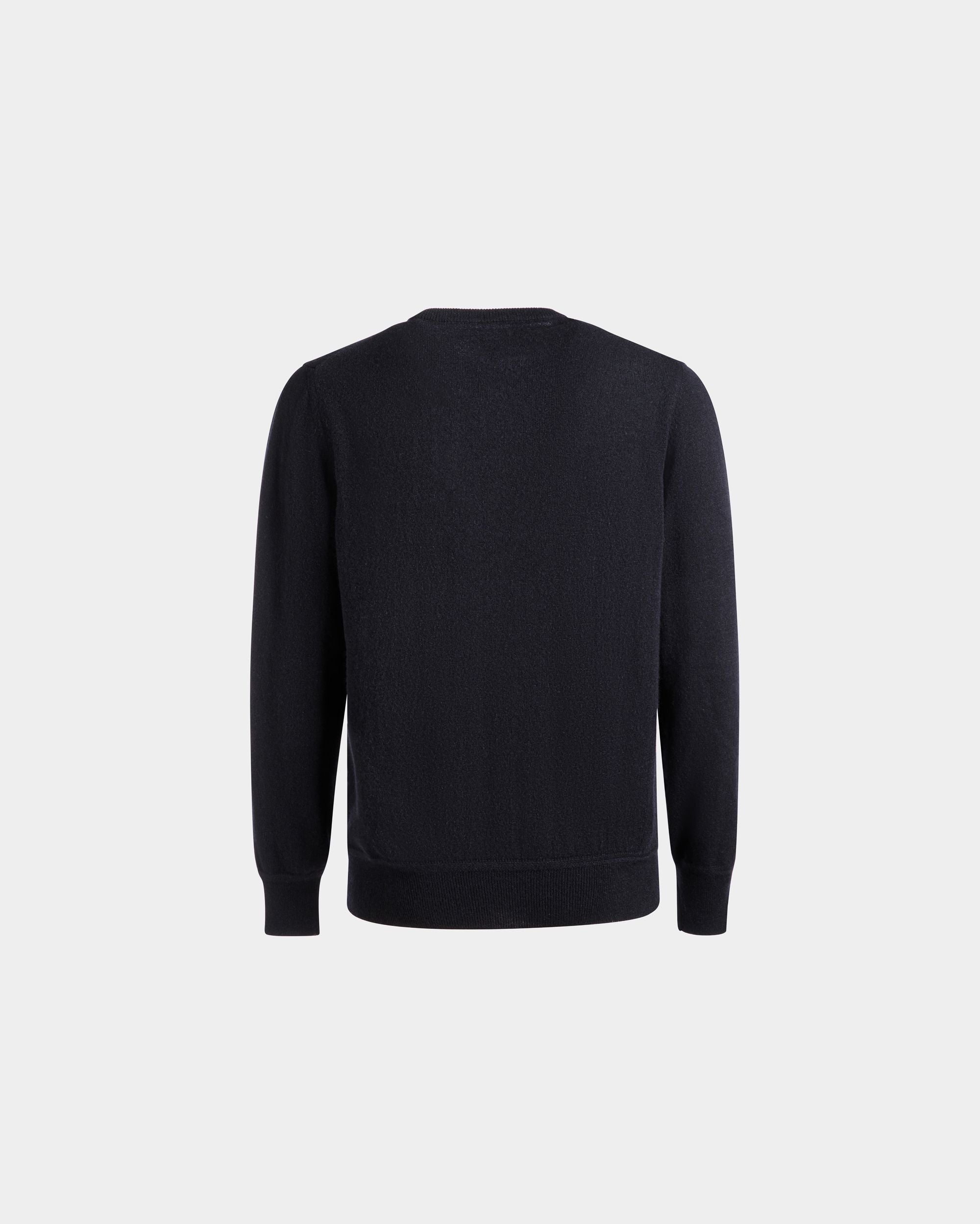 Jersey De Cuello Redondo Adrien Brody Travel Collection De Cachemira Navy Blue - Hombre - Bally - 04