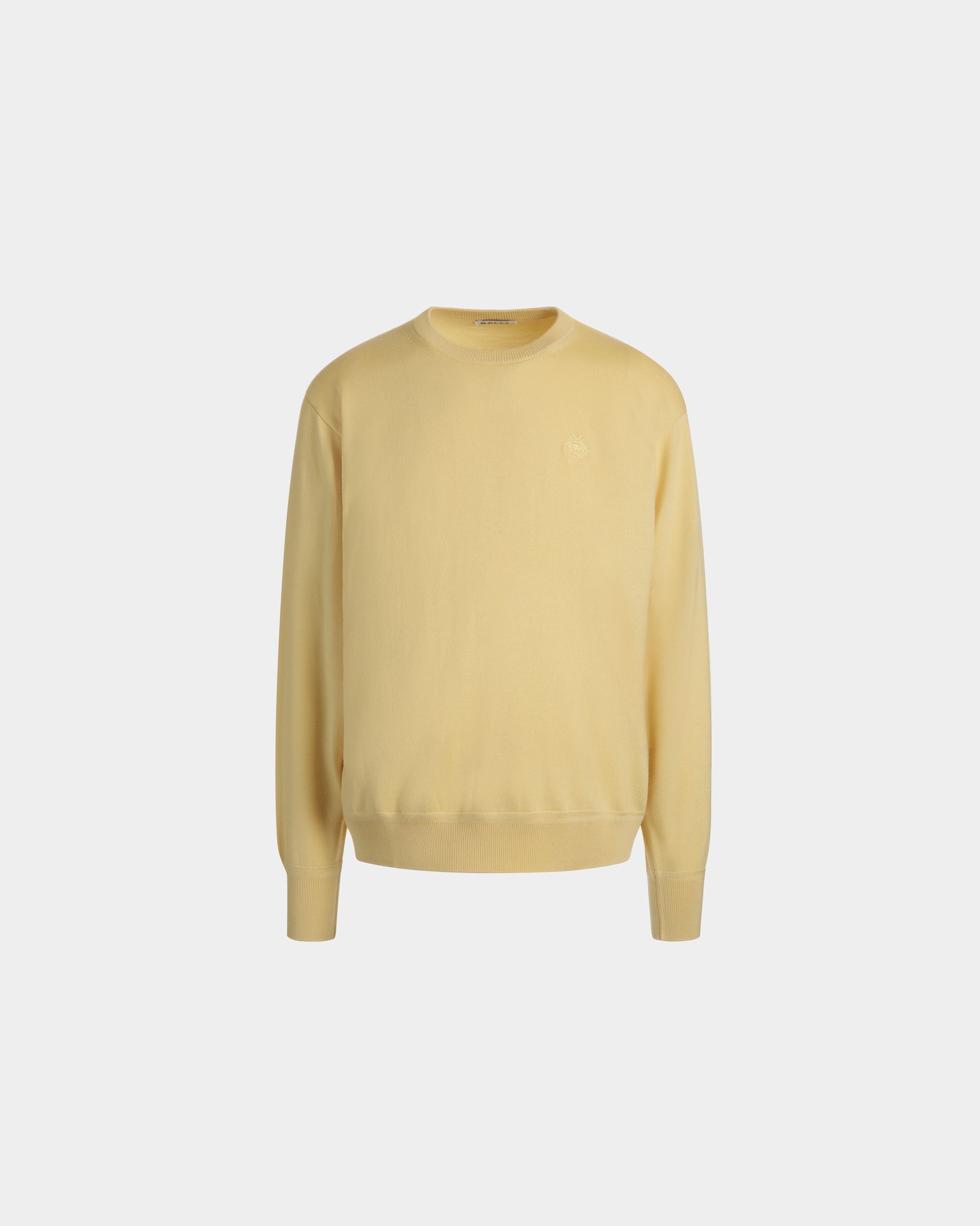 Jersey De Mezcla De Cachemira Y Lana Dusty Yellow - Hombre - Bally - 01