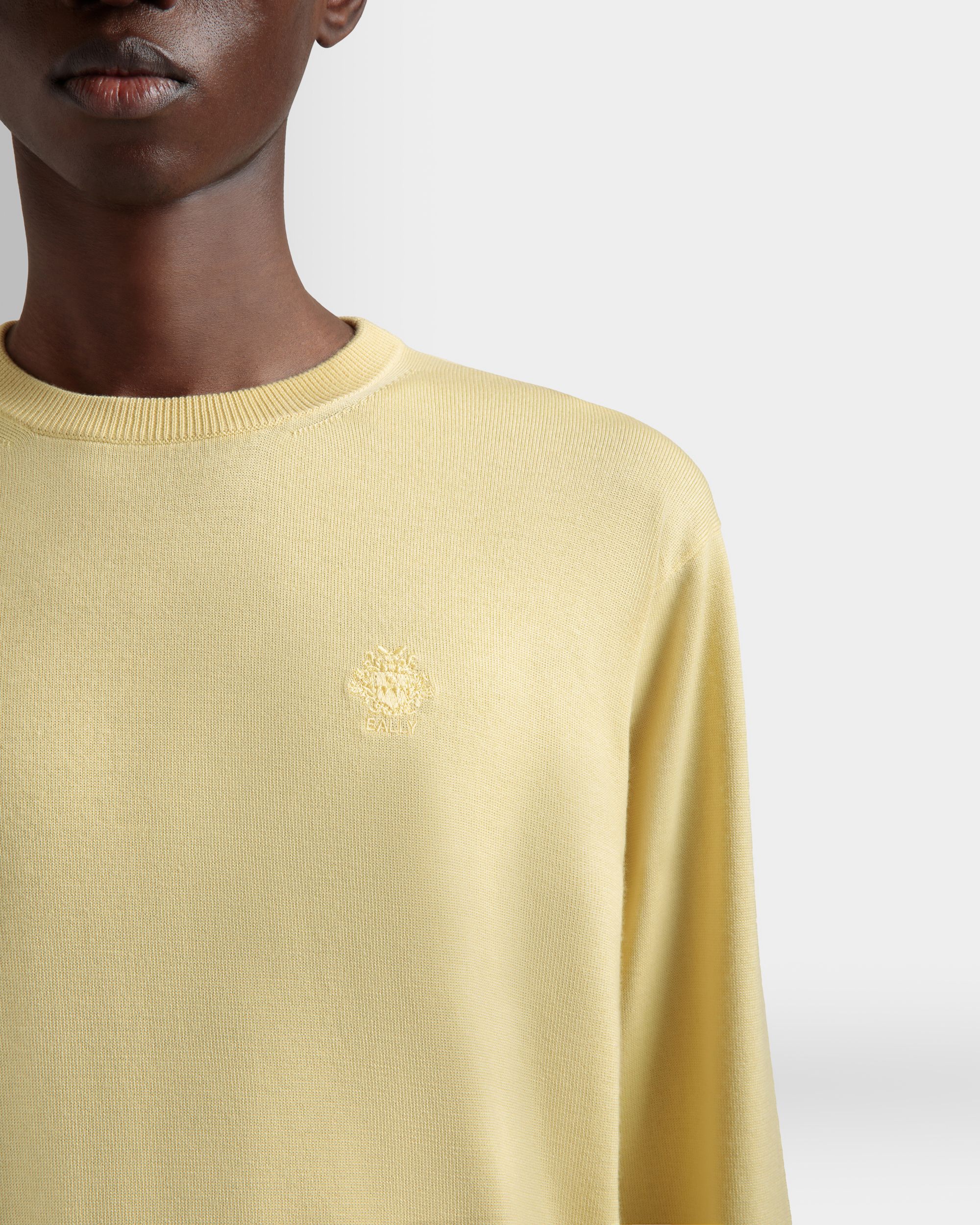 Jersey De Mezcla De Cachemira Y Lana Dusty Yellow - Hombre - Bally - 04