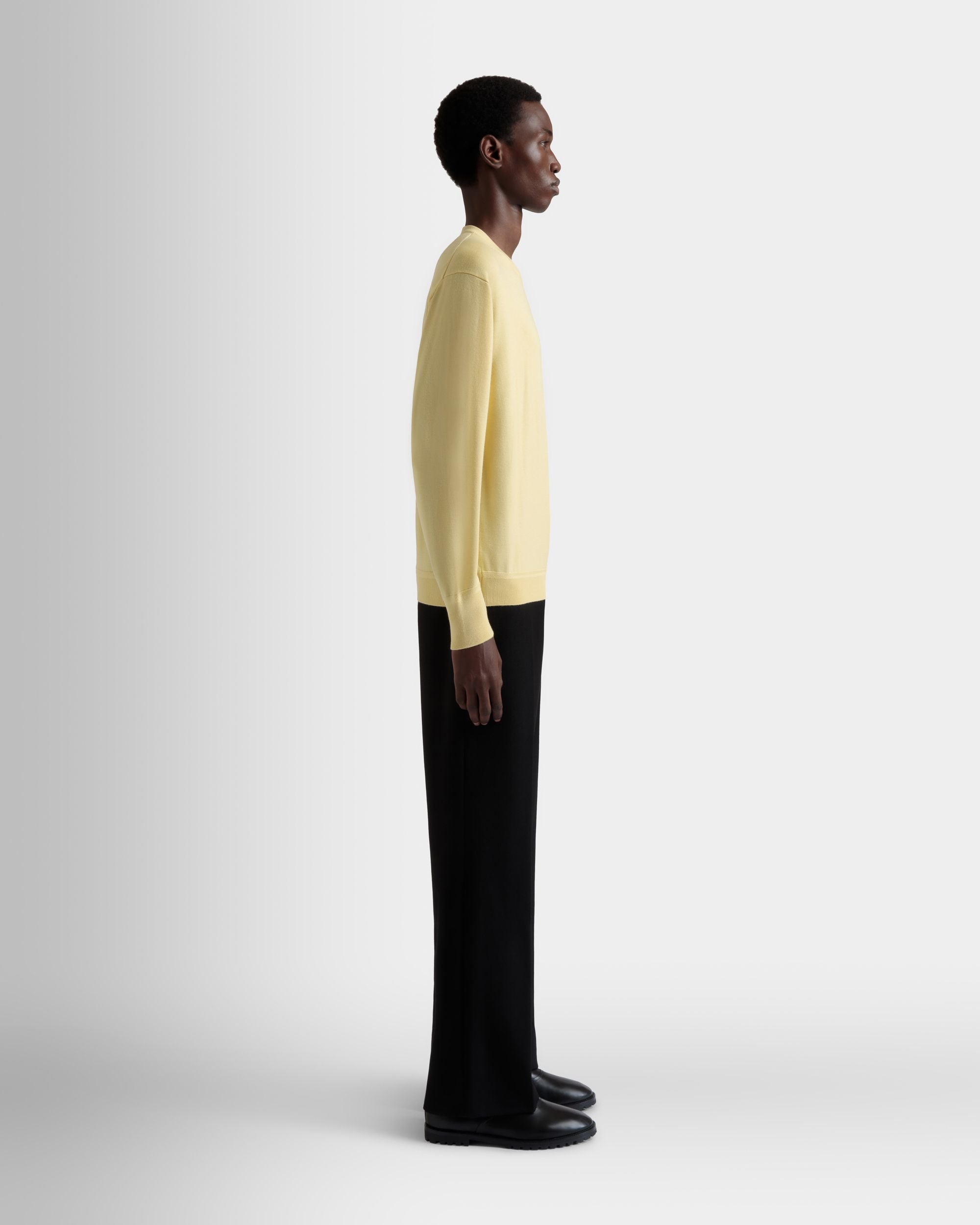 Jersey De Mezcla De Cachemira Y Lana Dusty Yellow - Hombre - Bally - 05