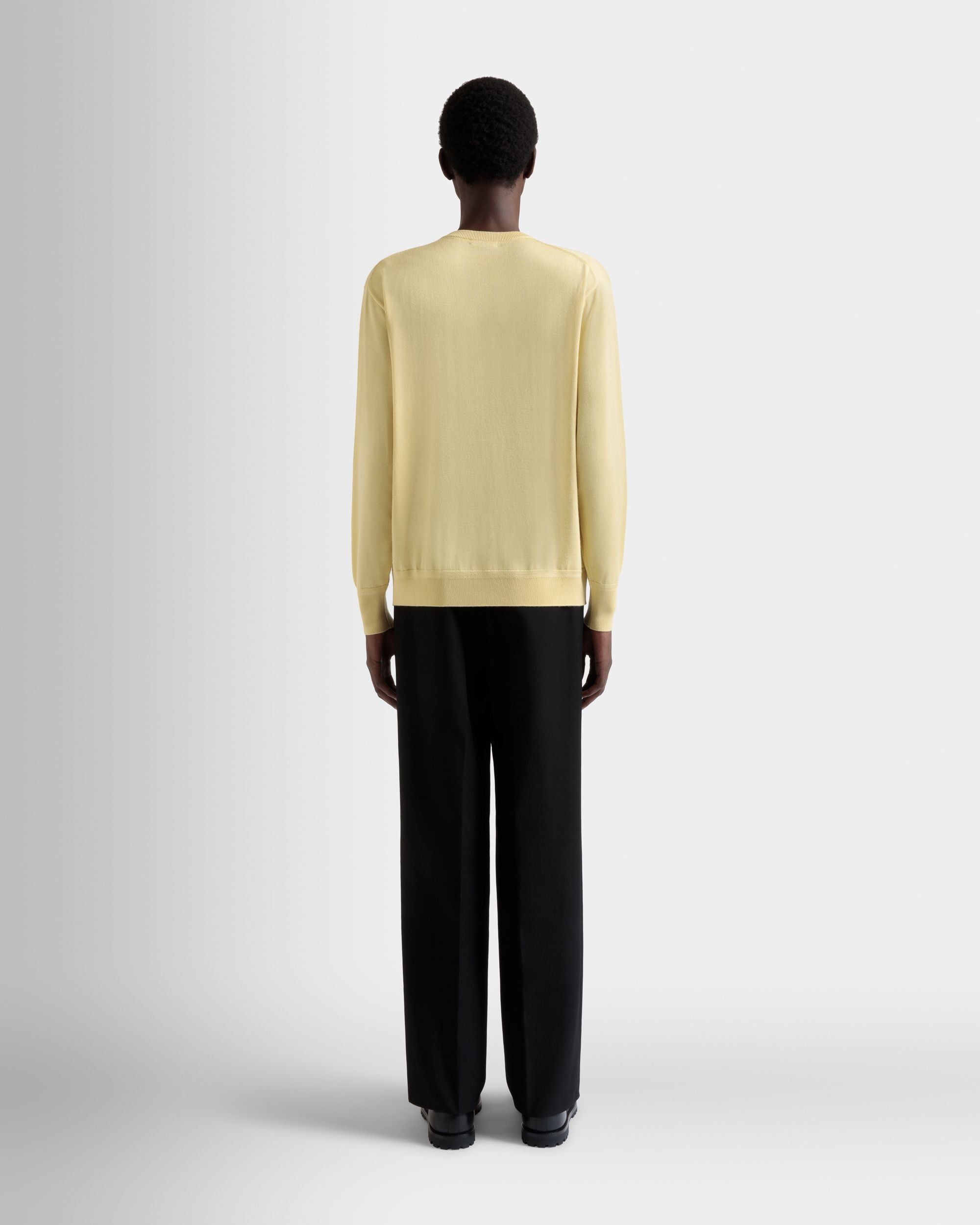 Jersey De Mezcla De Cachemira Y Lana Dusty Yellow - Hombre - Bally - 06