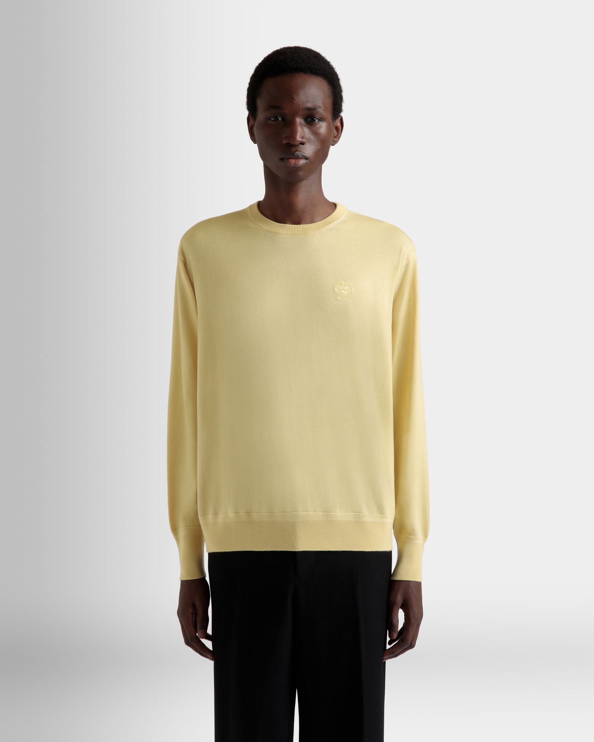 Jersey De Mezcla De Cachemira Y Lana Dusty Yellow - Hombre - Bally - 08