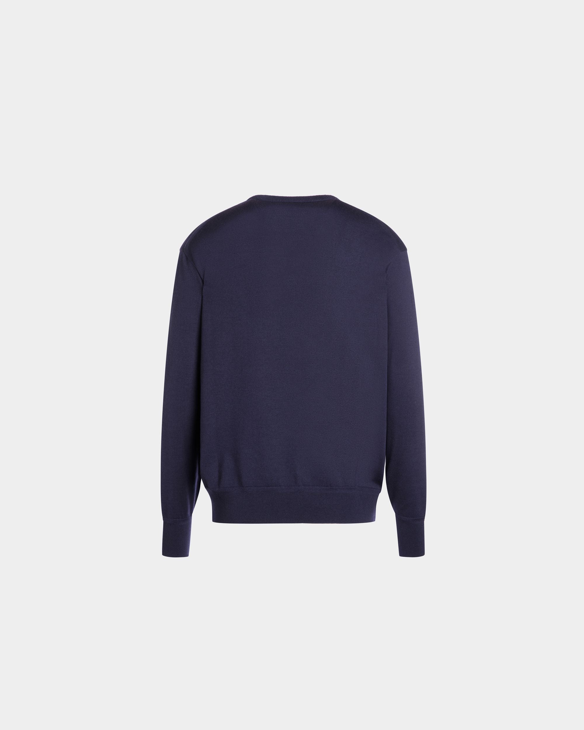 Jersey De Mezcla De Lana Y Cachemira Navy Blue - Hombre - Bally - 04
