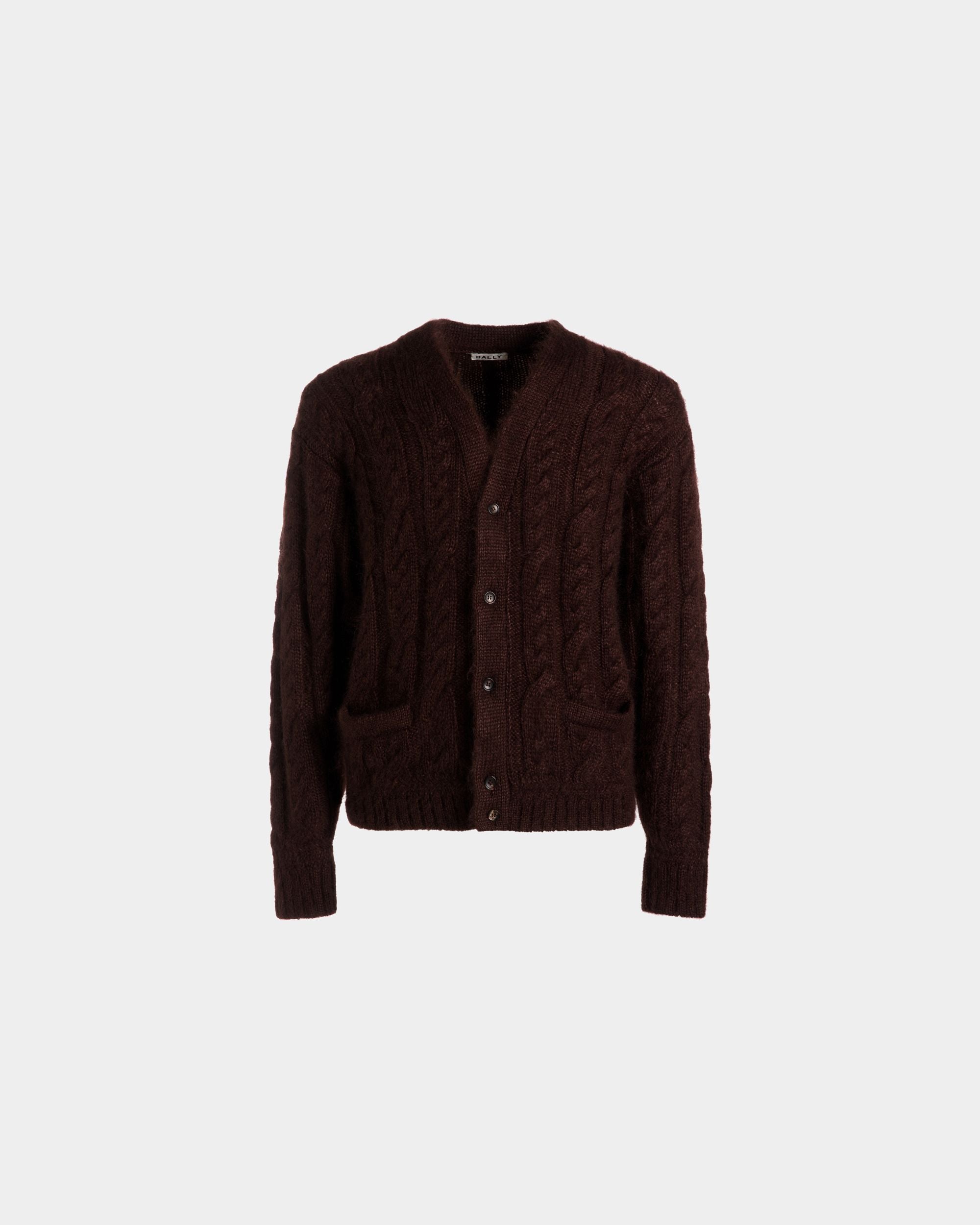 Cárdigan De Mohair Y Seda Marrón - Hombre - Bally - 01