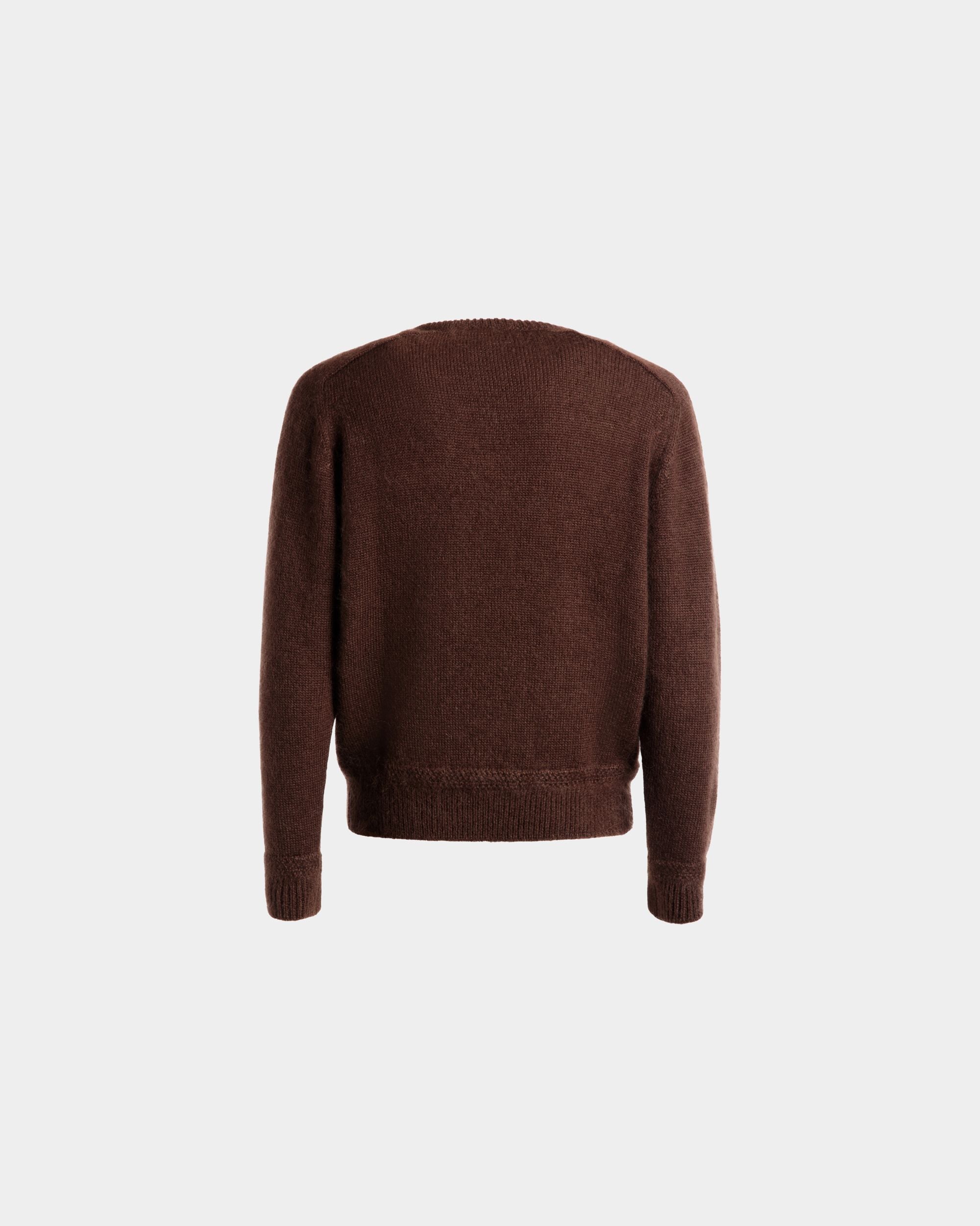 Crewneck Sweater In Brown Mohair And Silk - Men's - Bally - 07