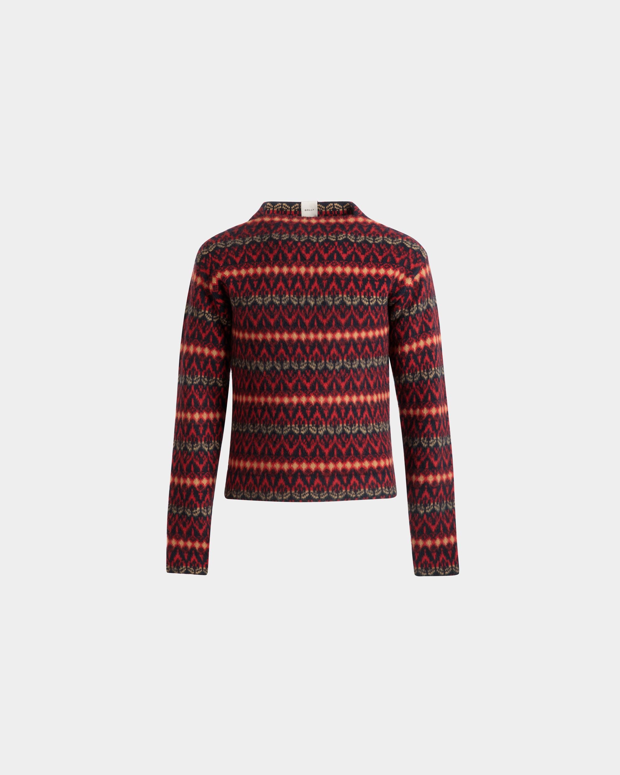 Jersey De Cuello Redondo De Lana Multicolor - Hombre - Bally - 01