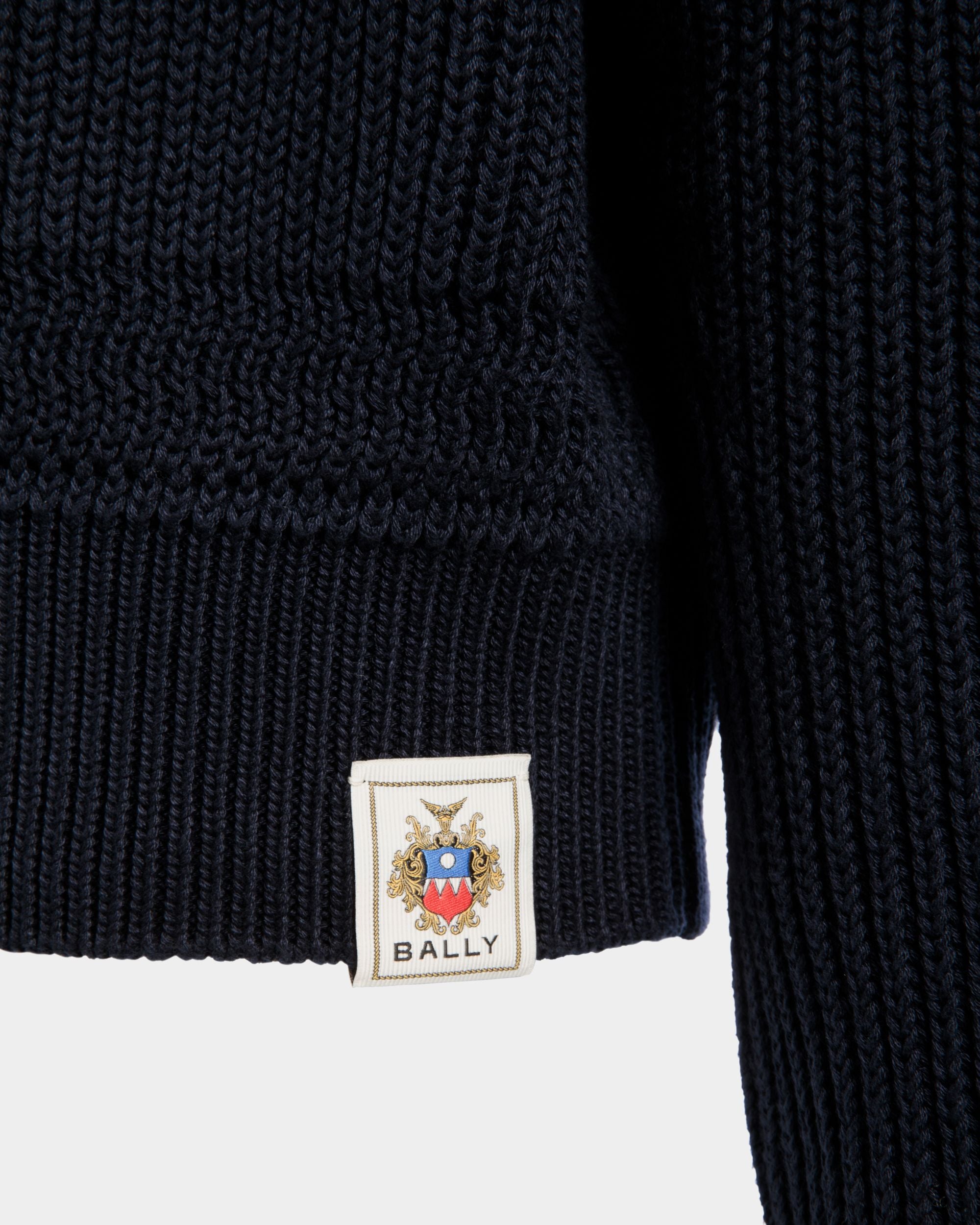 Jersey De Cuello Redondo De Algodón Navy Blue - Hombre - Bally - 04